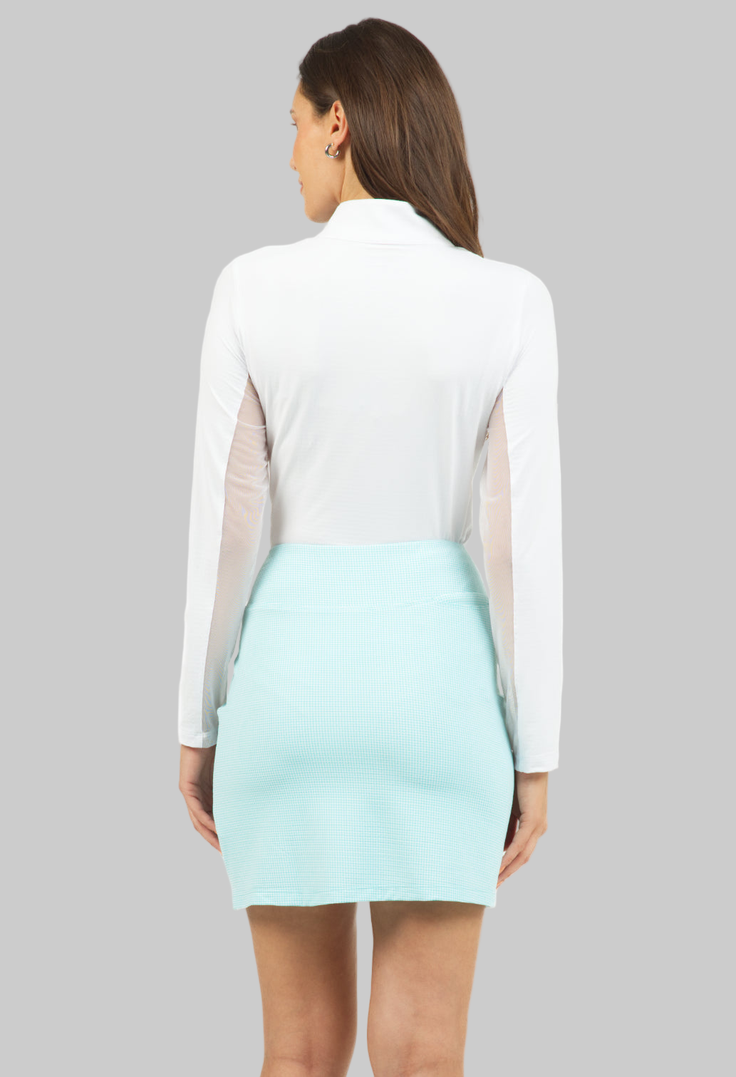 Mini Check Print Skort 18"