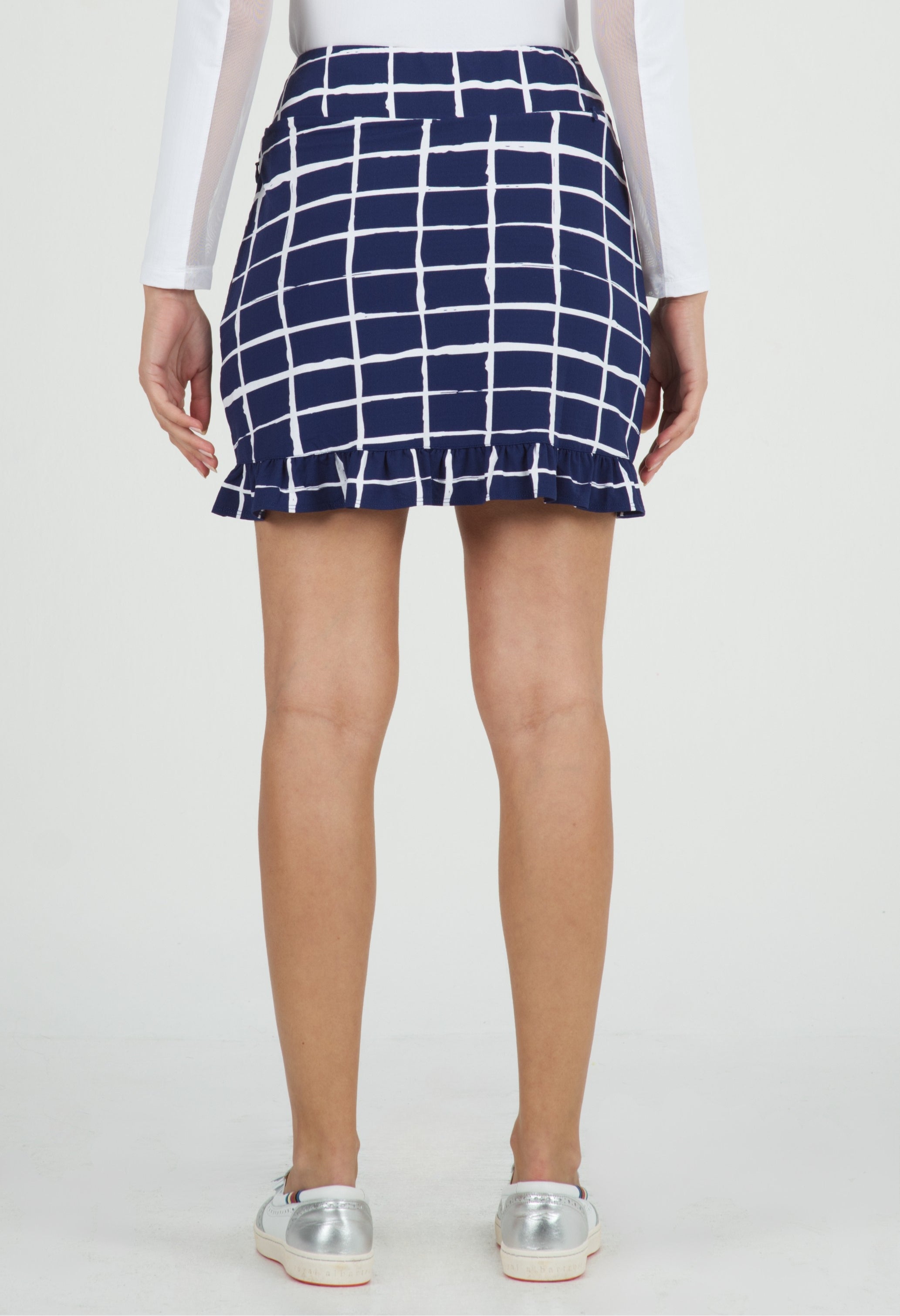 Cordova Print Ruffle Trim Skort 17.5"