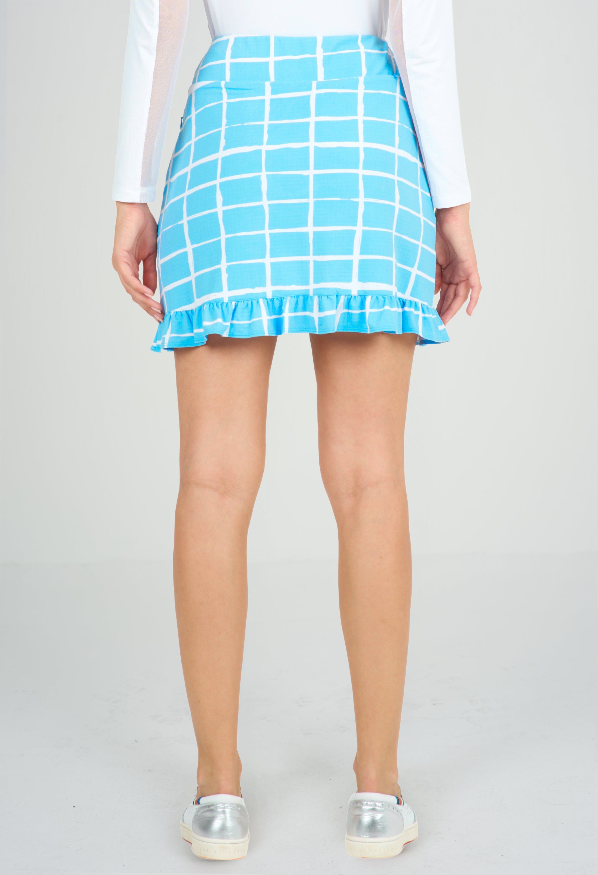 Cordova Print Ruffle Trim Skort 17.5"