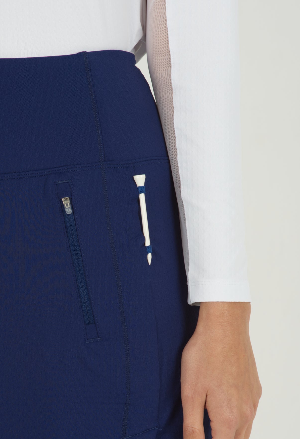 IBKÜL - Solid 17 1/2 in Straight Skort - 28000 - Color: Navy