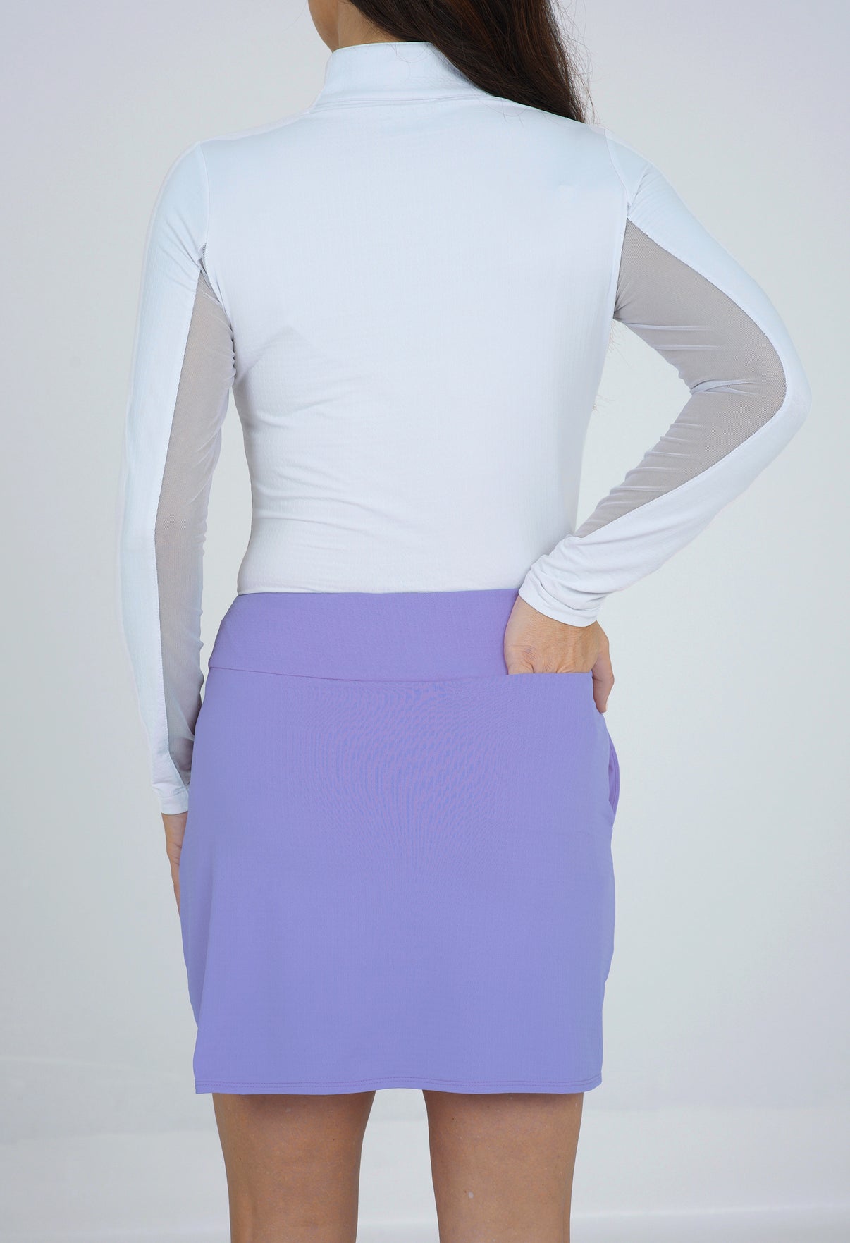 IBKÜL - Solid Layered Skort - 60000 - Color: Lavender