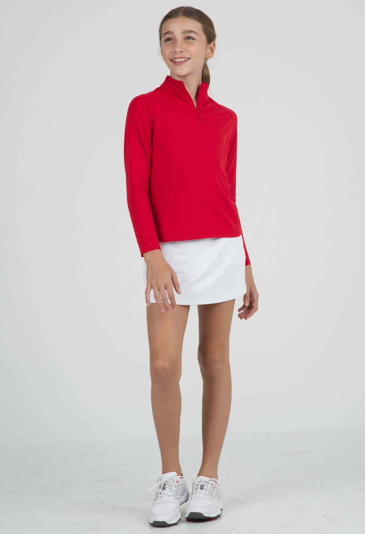 IBKÜL - Youth Solid Long Sleeve Mock Neck Top - 80000G - Color: Blue