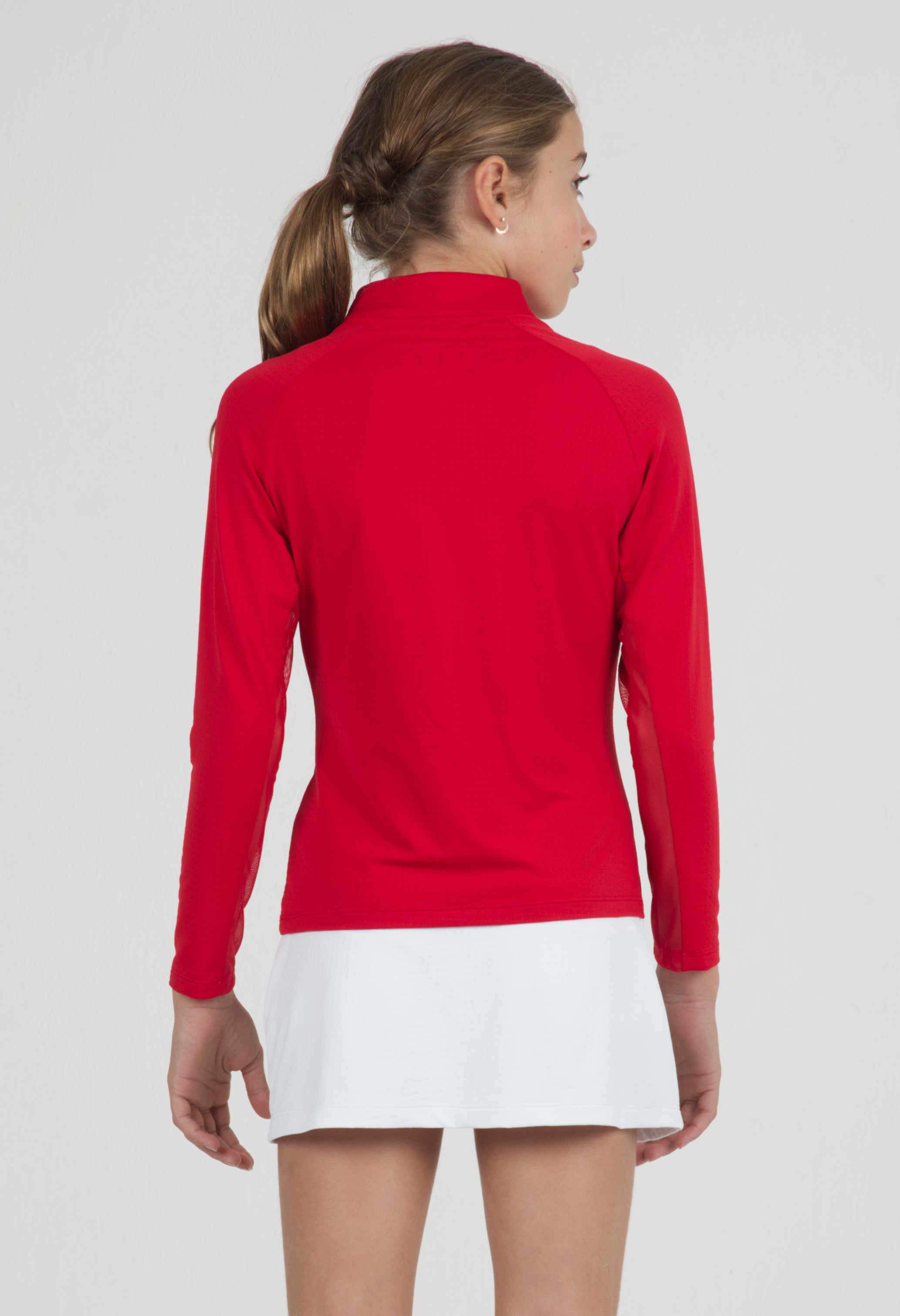 IBKÜL - Youth Solid Long Sleeve Mock Neck Top - 80000G - Color: Blue