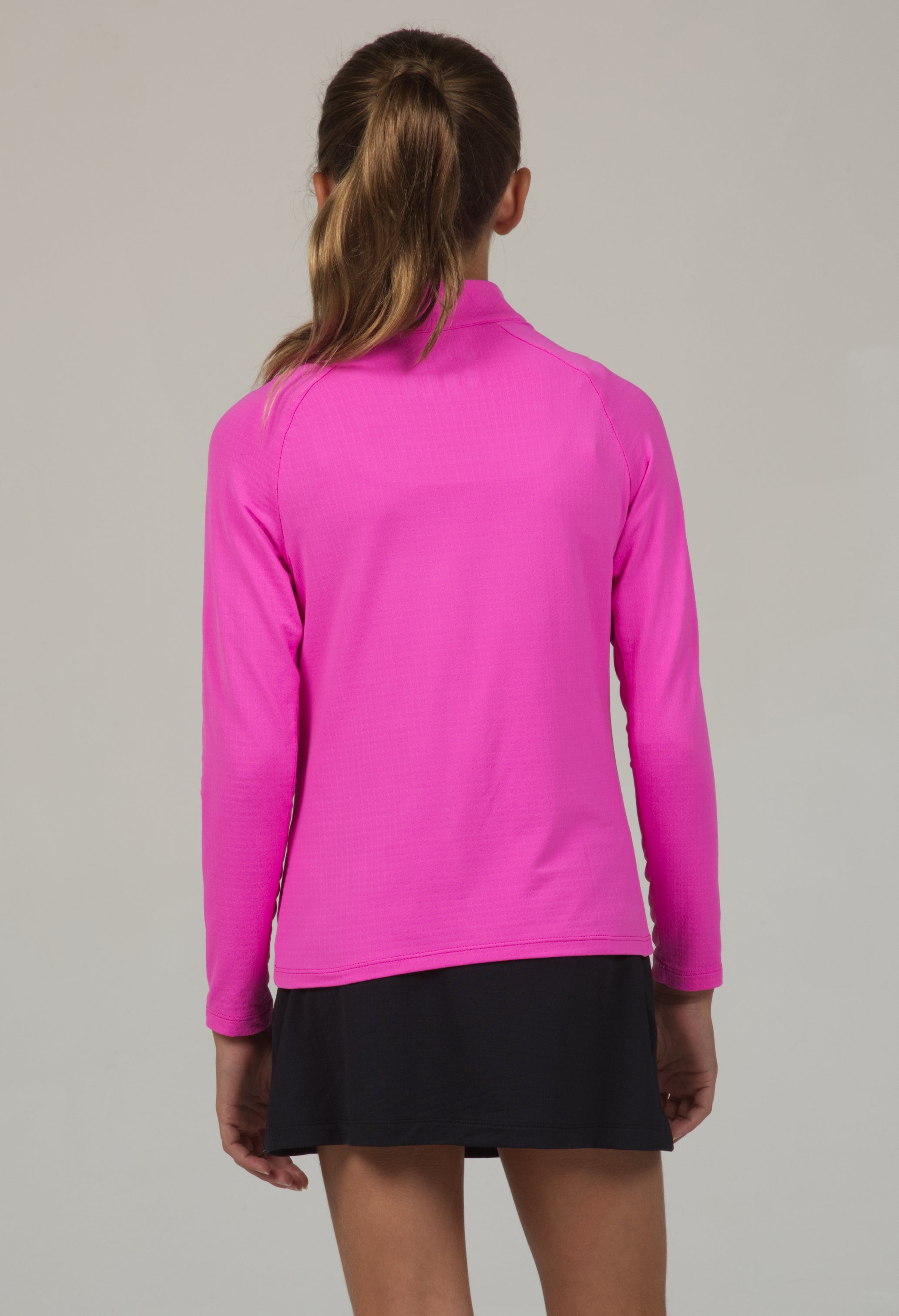 IBKÜL - Youth Solid Long Sleeve Mock Neck Top - 80000G - Color: Blue