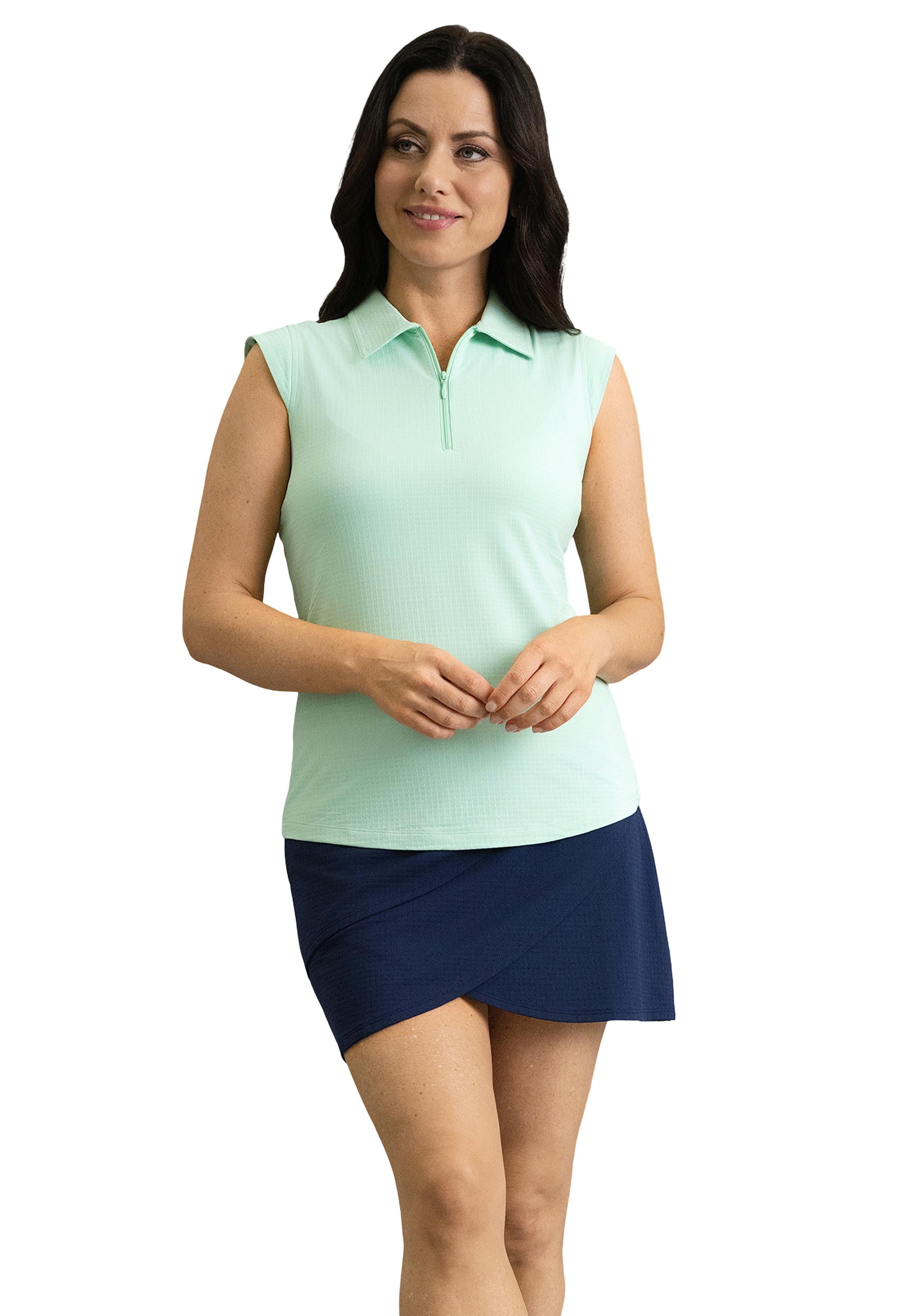 Solid Sleeveless Polo