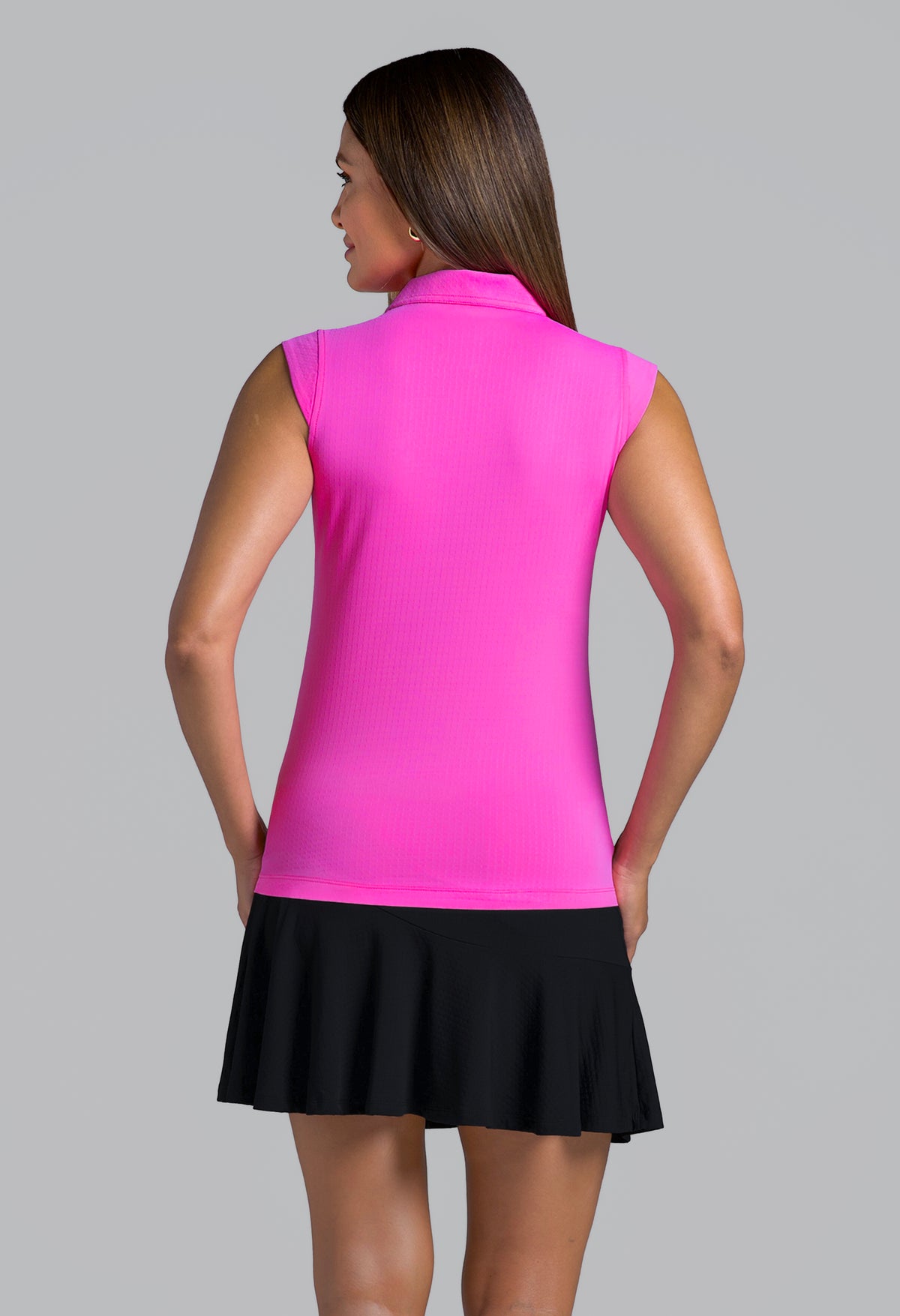 Solid Sleeveless Polo