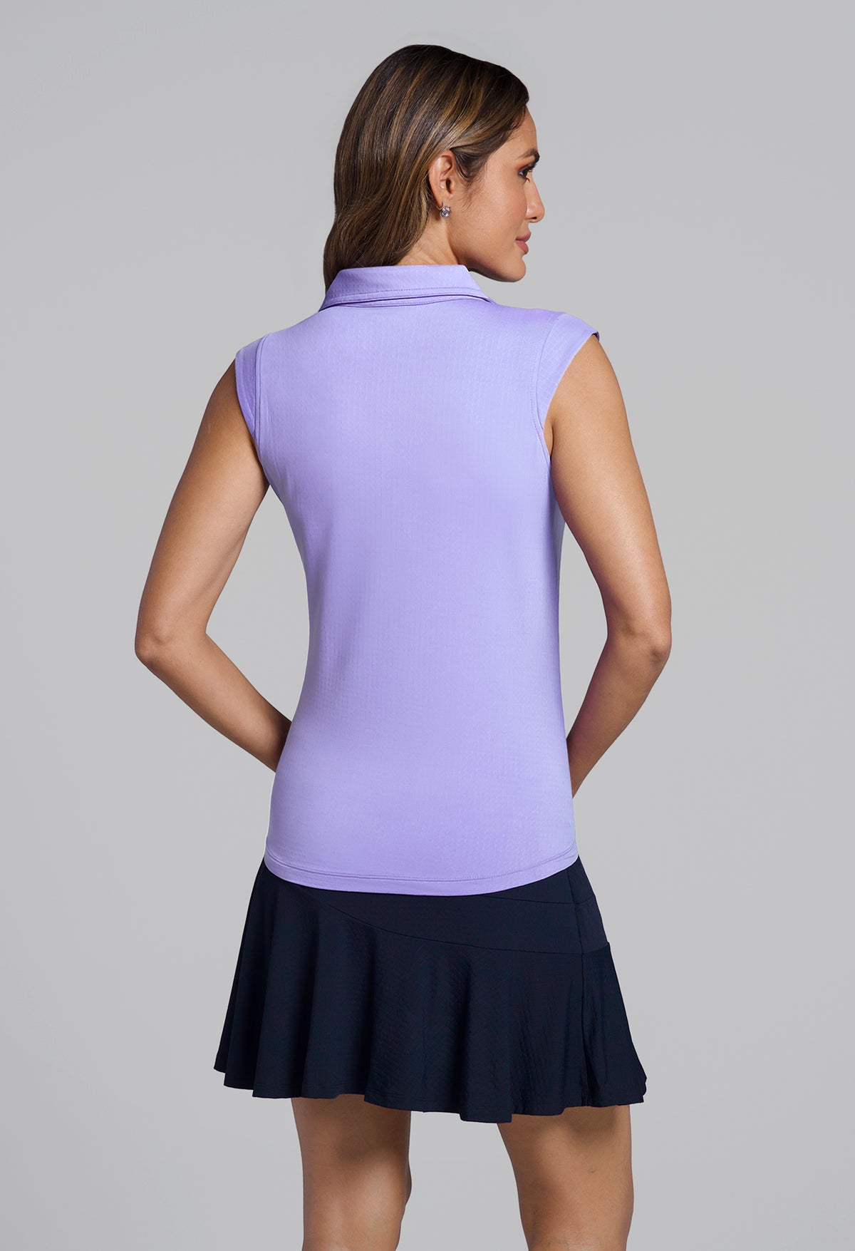 Solid Sleeveless Polo