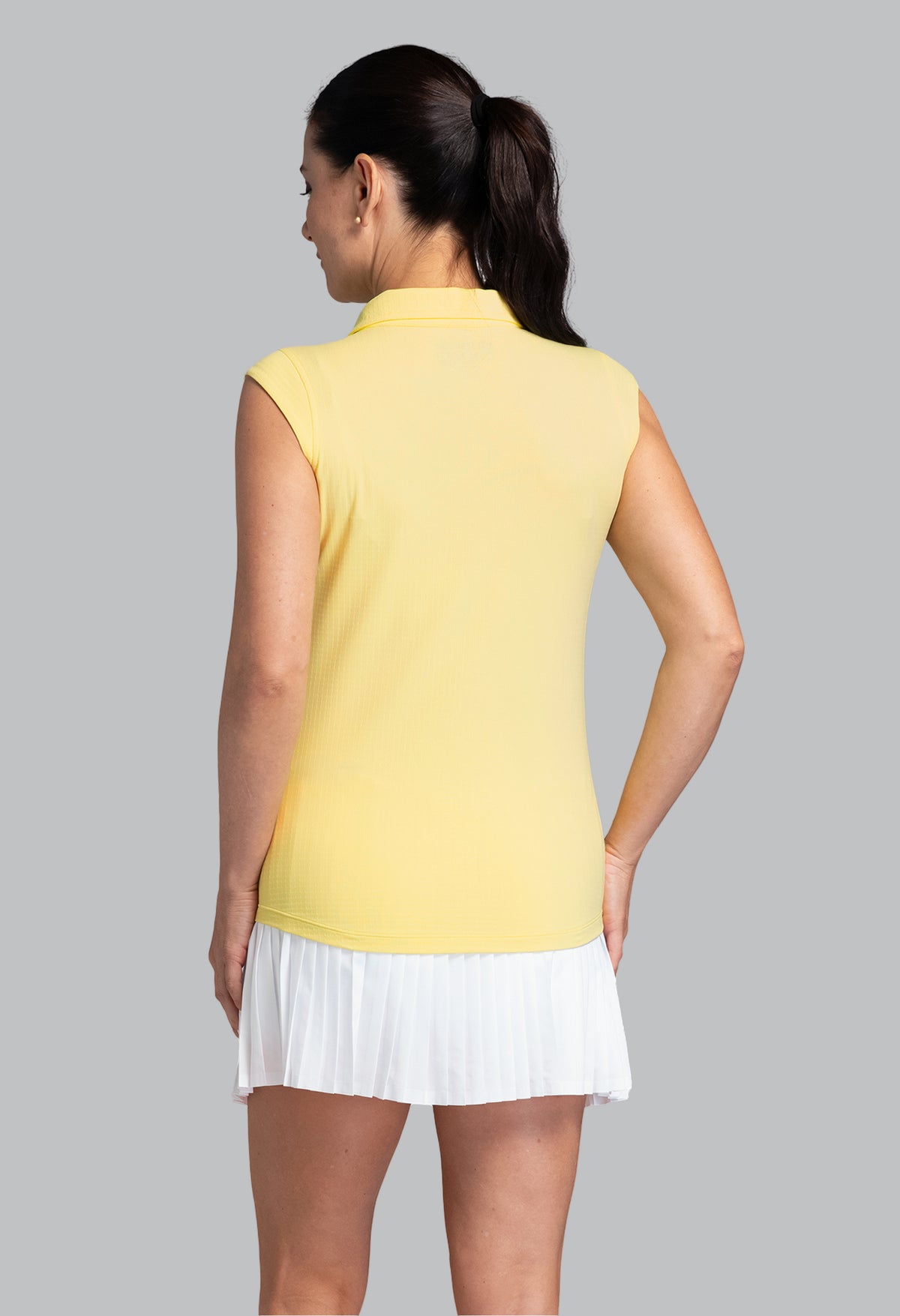 Solid Sleeveless Polo