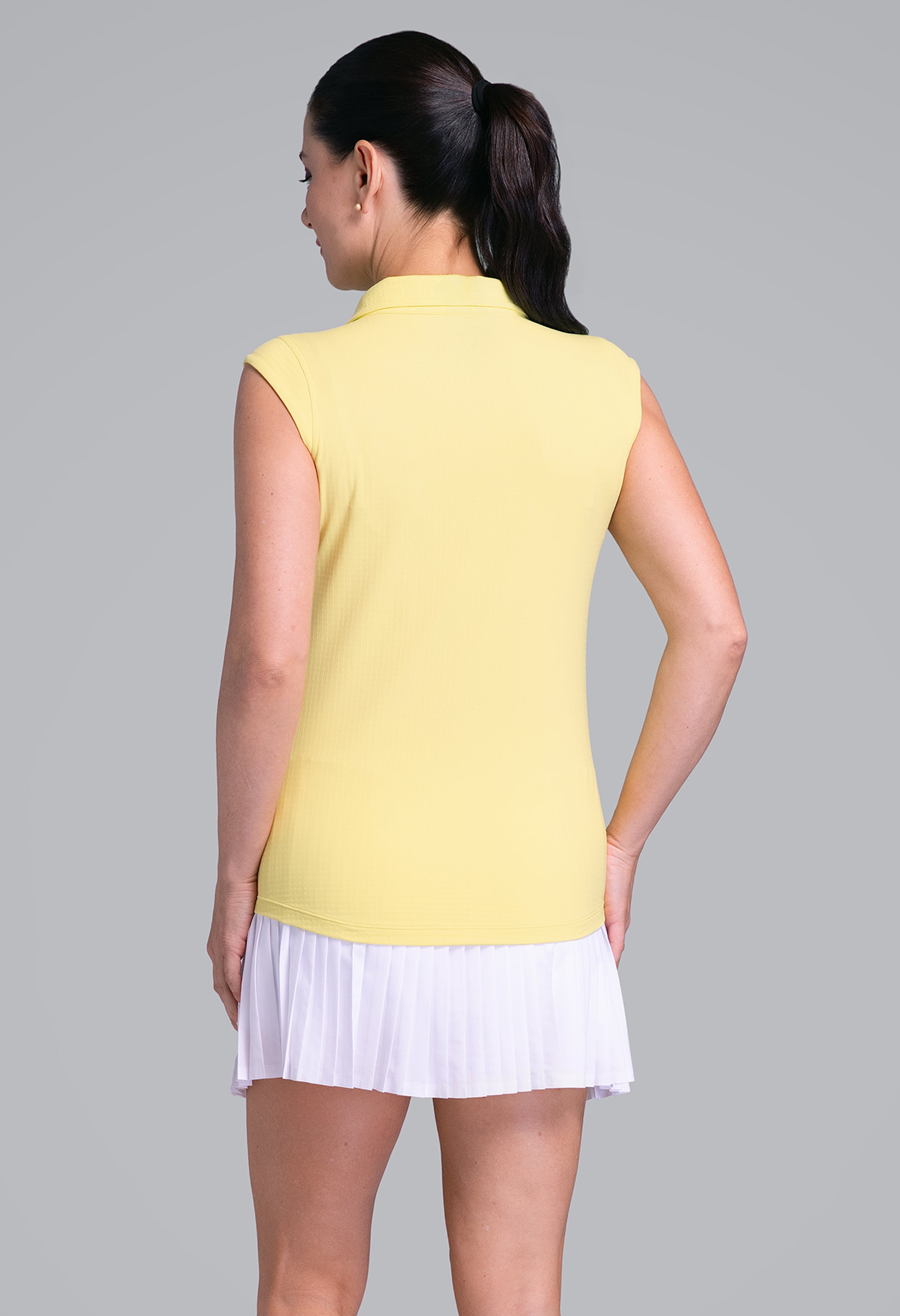 Solid Sleeveless Polo