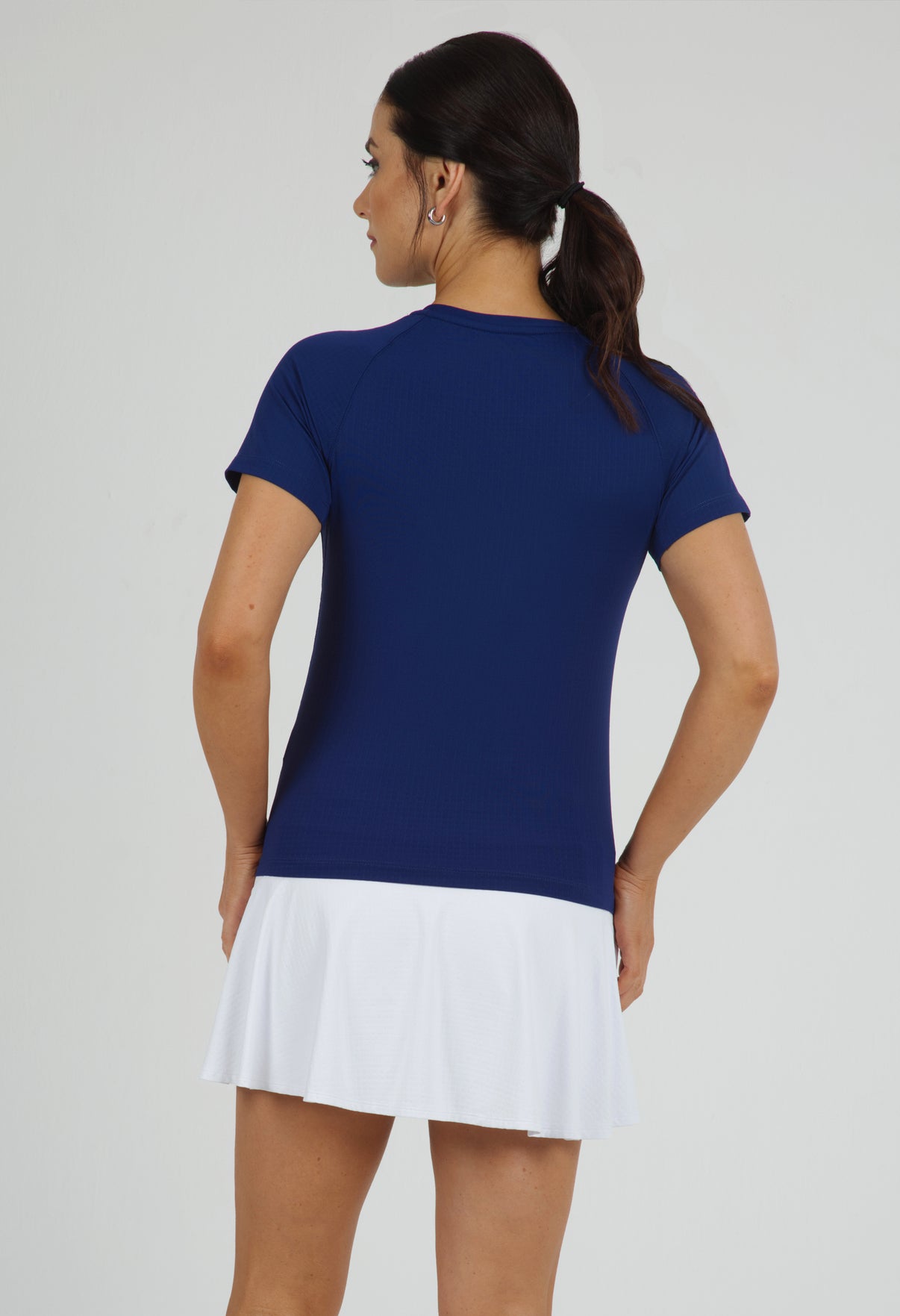 IBKÜL - Solid Short Sleeve Crew Neck - 85000 - Color: Navy