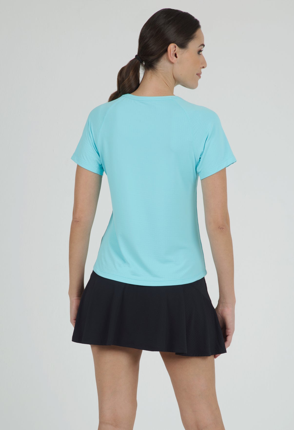 IBKÜL - Solid Short Sleeve Crew Neck - 85000 - Color: Seafoam