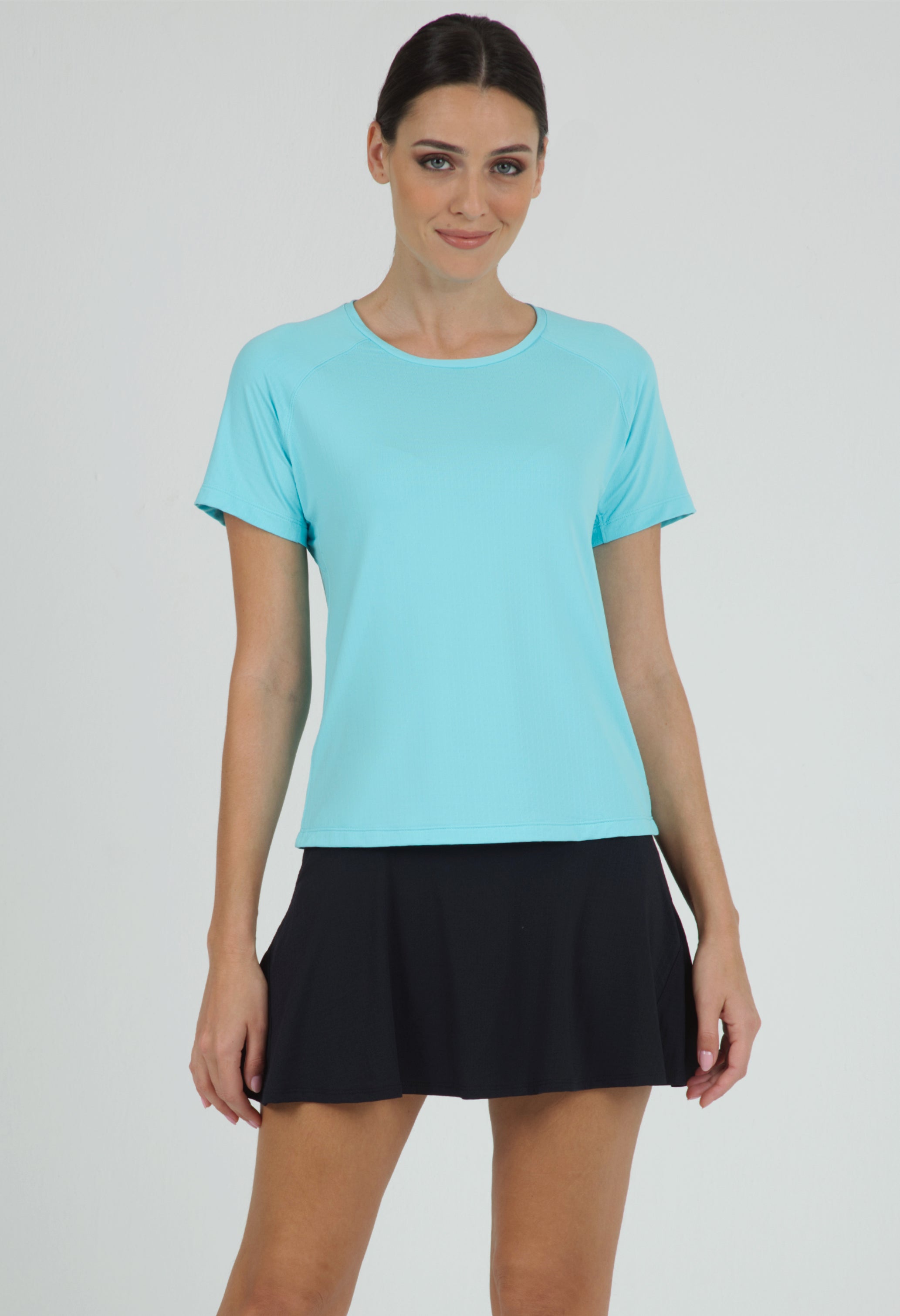 Solid Short Sleeve Crew Neck