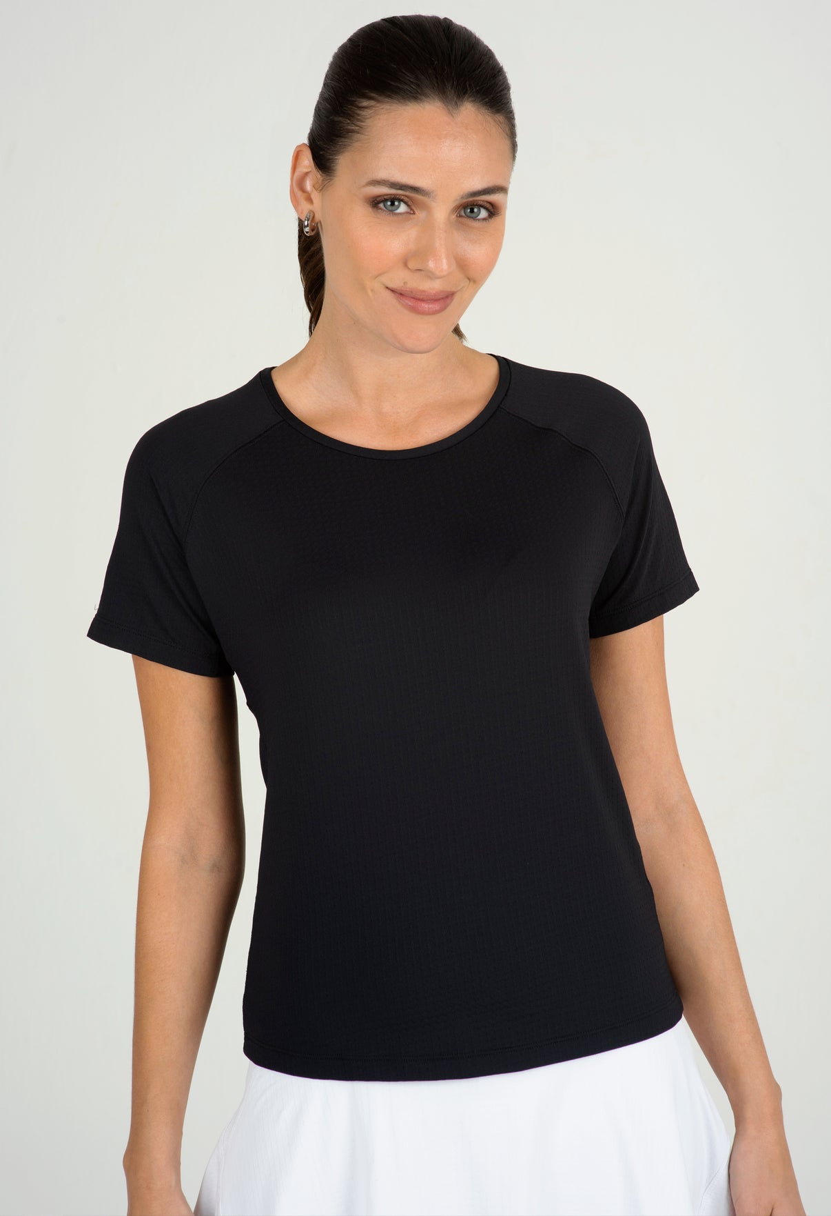 IBKÜL - Solid Short Sleeve Crew Neck - 85000 - Color: Black