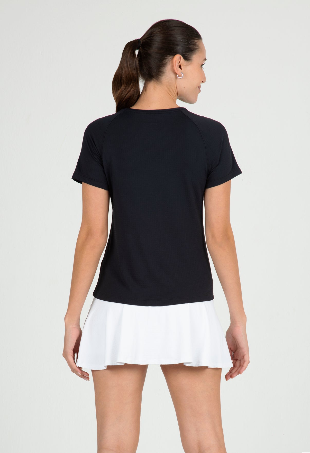 IBKÜL - Solid Short Sleeve Crew Neck - 85000 - Color: Black