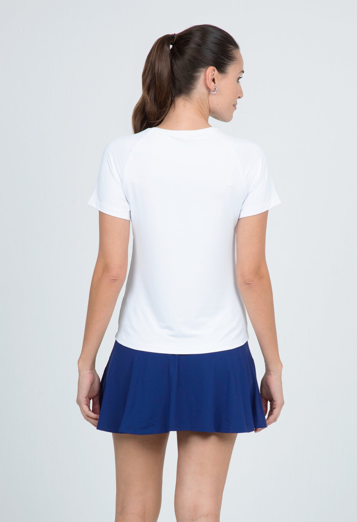 IBKÜL - Solid Short Sleeve Crew Neck - 85000 - Color: White