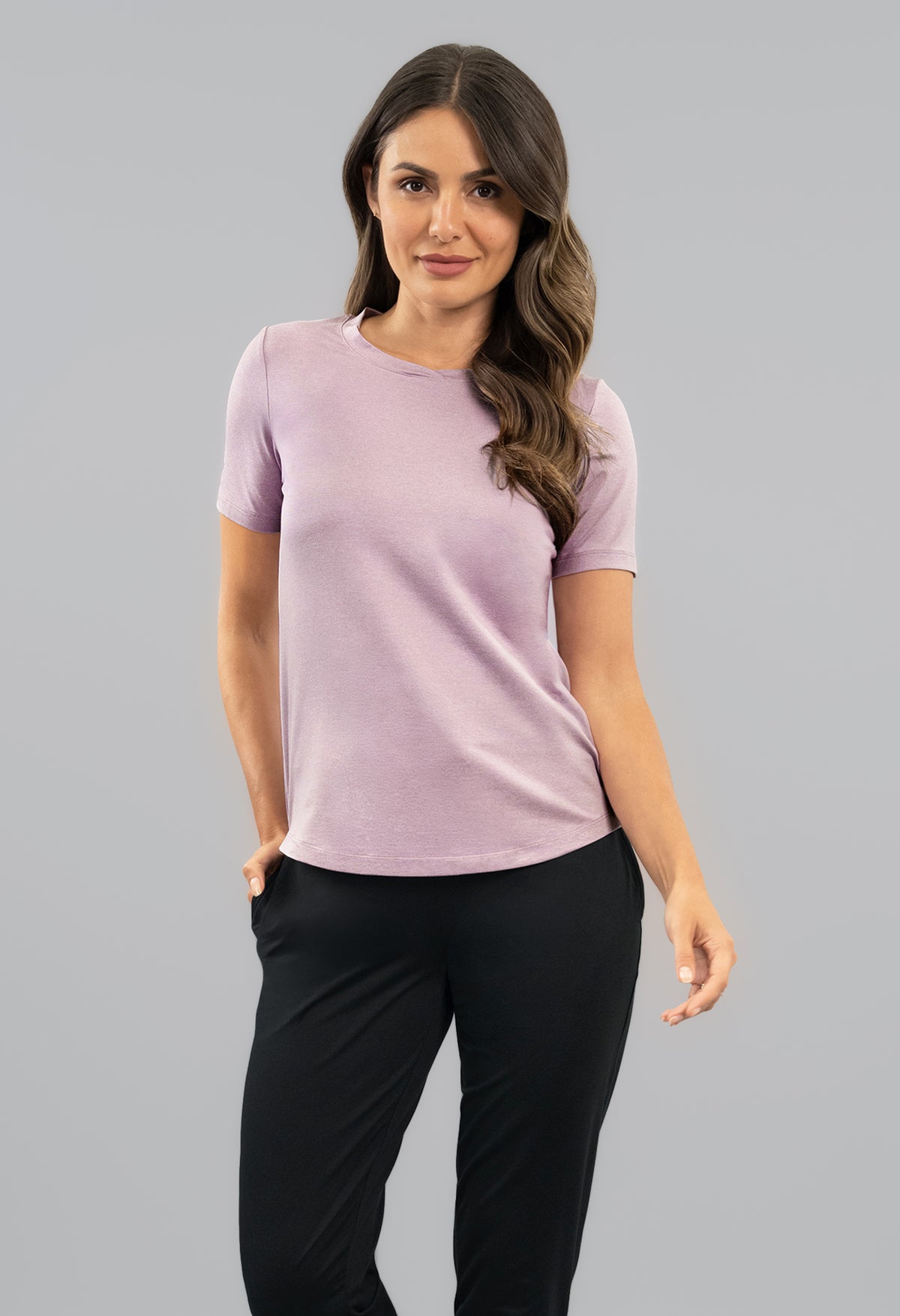 IBKÜL - IBKomfortable Short Sleeve Tee - Color: Pink Mist Heather