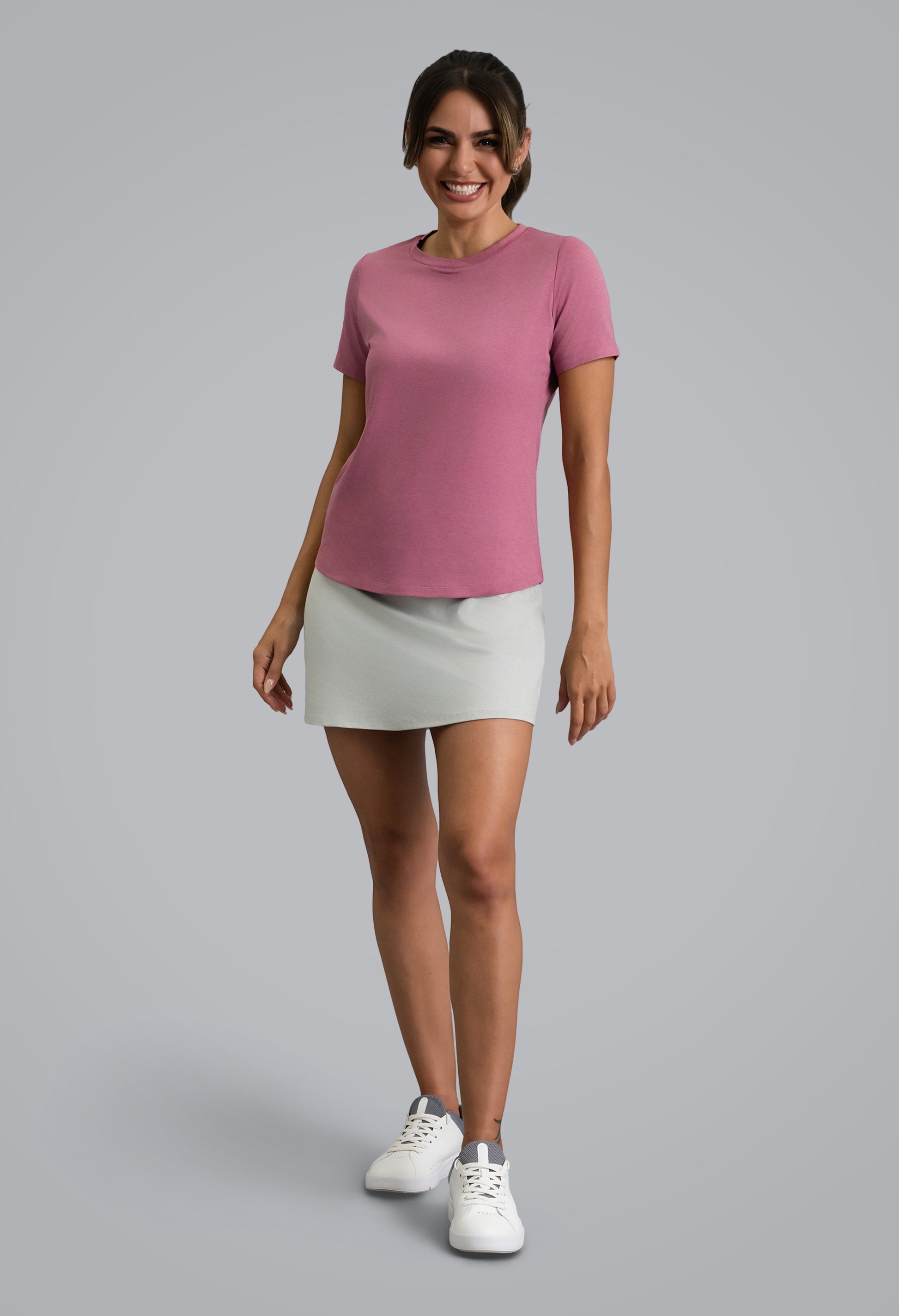 IBKÜL - IBKomfortable Short Sleeve Tee - Color: Rose Heather