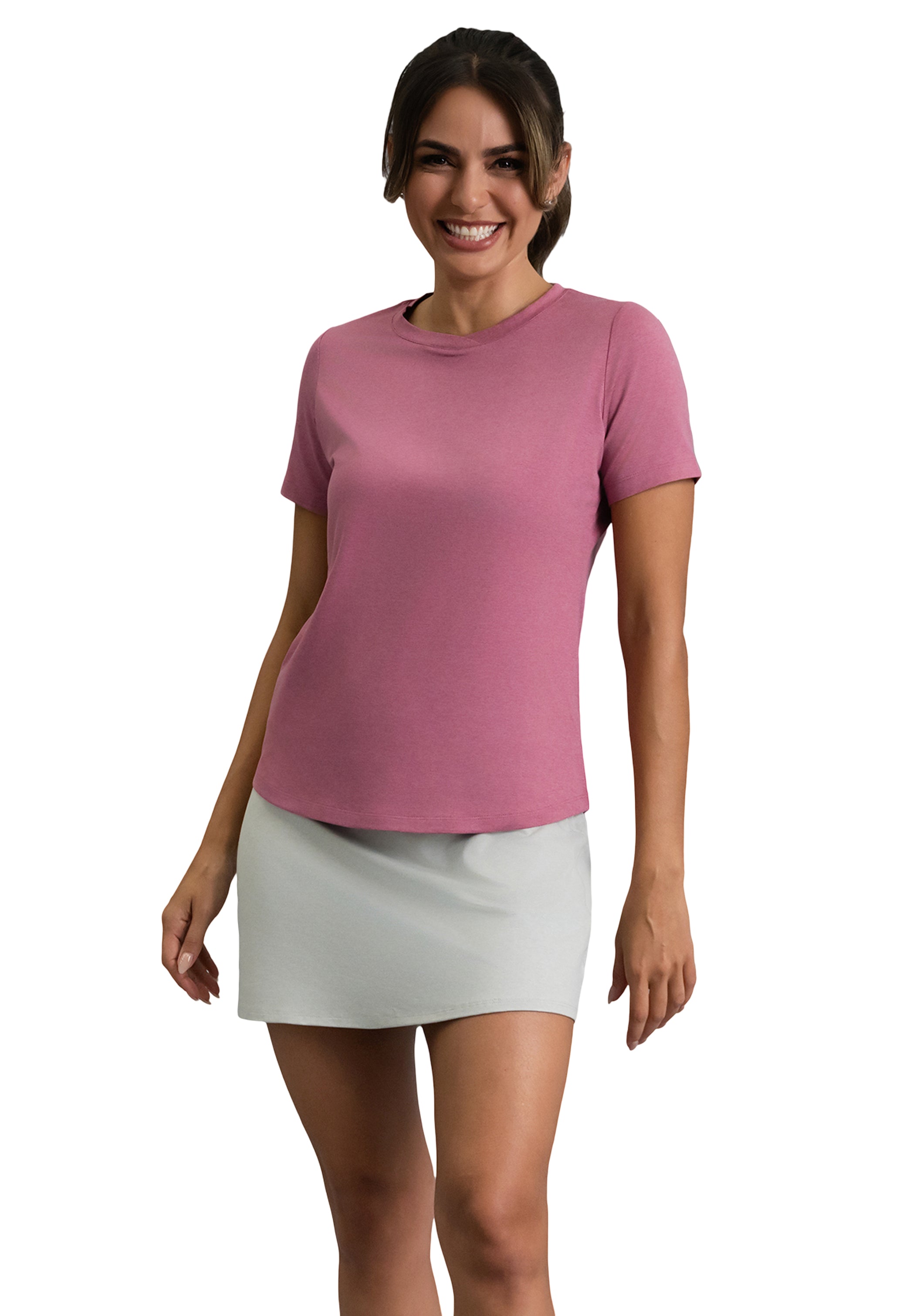 IBKÜL - IBKomfortable Short Sleeve Tee - Color: Rose Heather