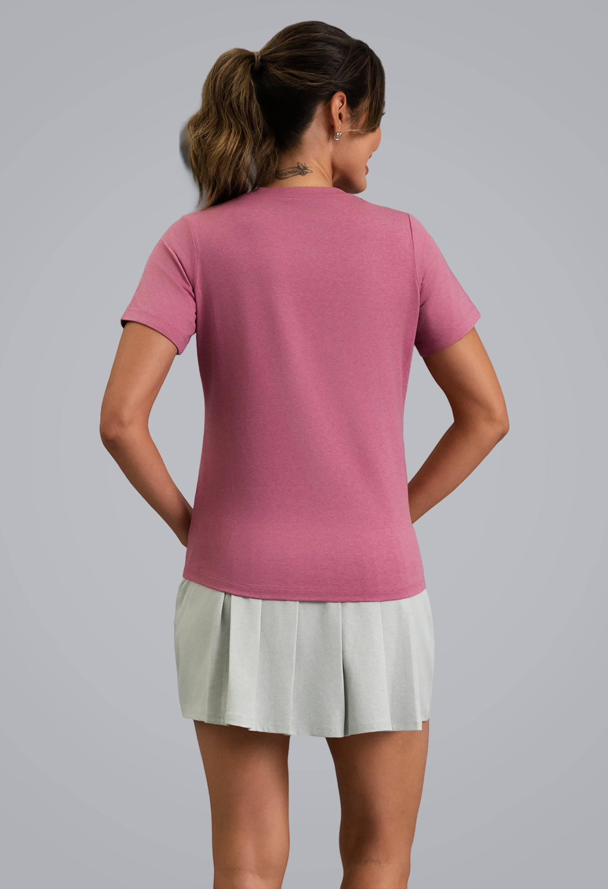 IBKÜL - IBKomfortable Short Sleeve Tee - Color: Rose Heather