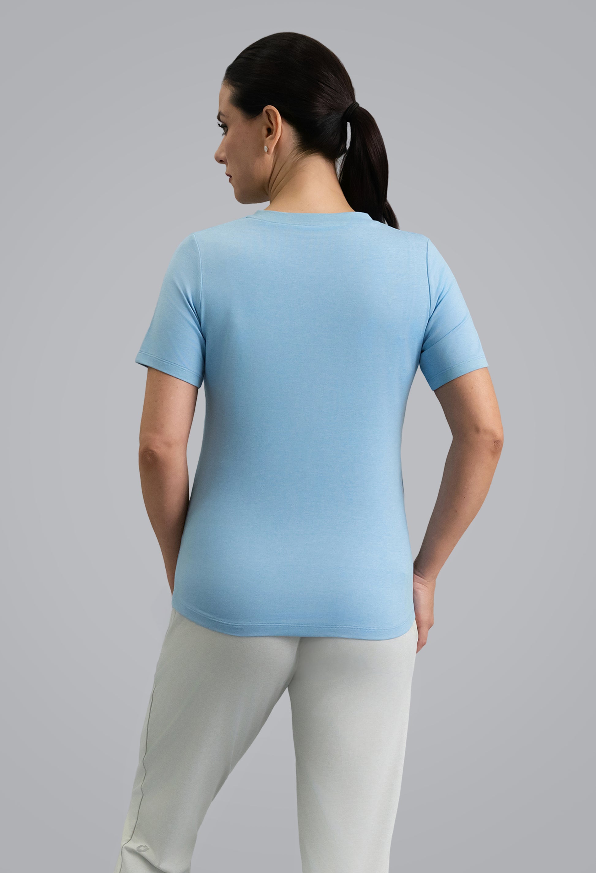 IBKÜL - IBKomfortable Short Sleeve Tee - Color: Chambray Heather