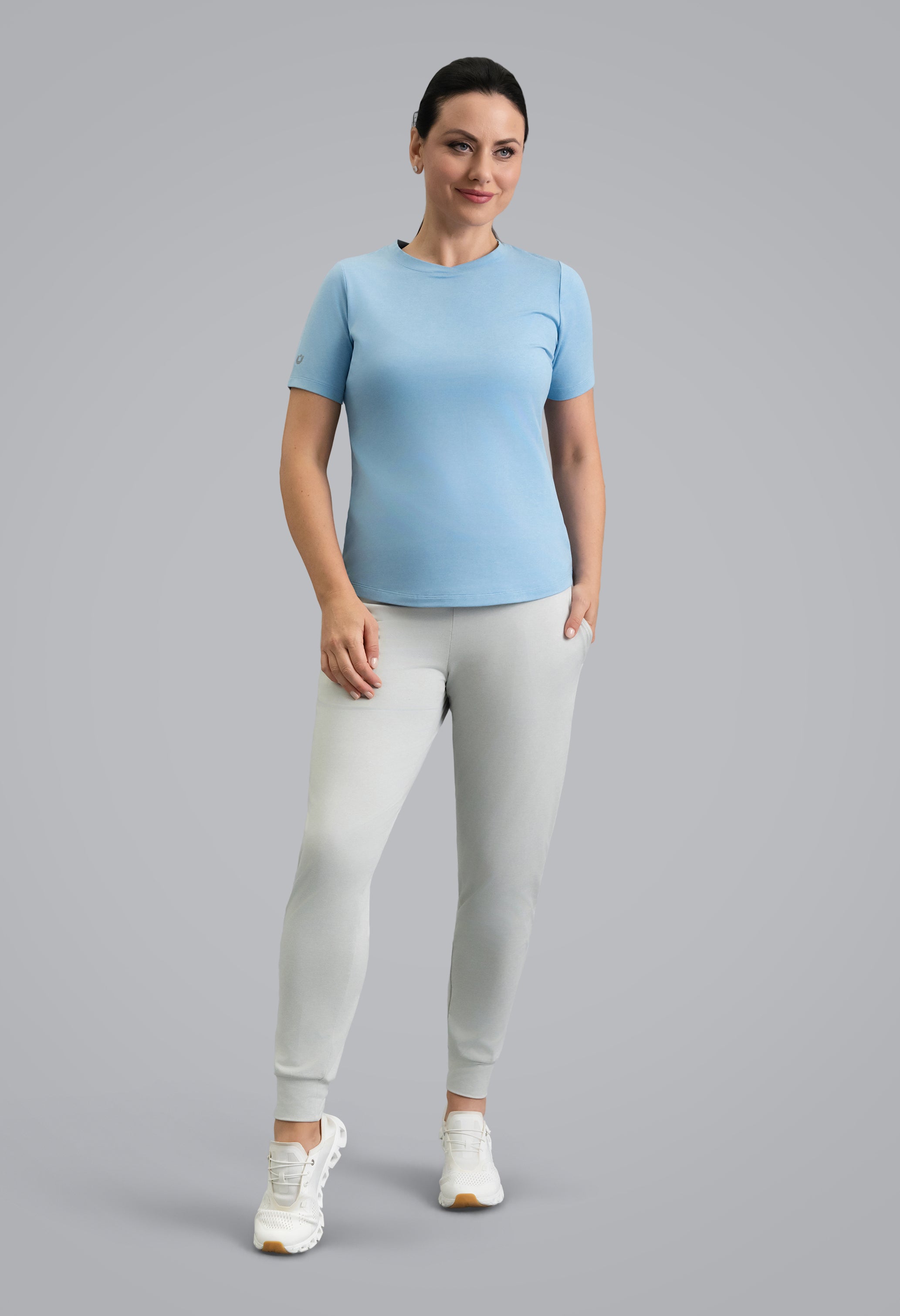 IBKÜL - IBKomfortable Short Sleeve Tee - Color: Chambray Heather