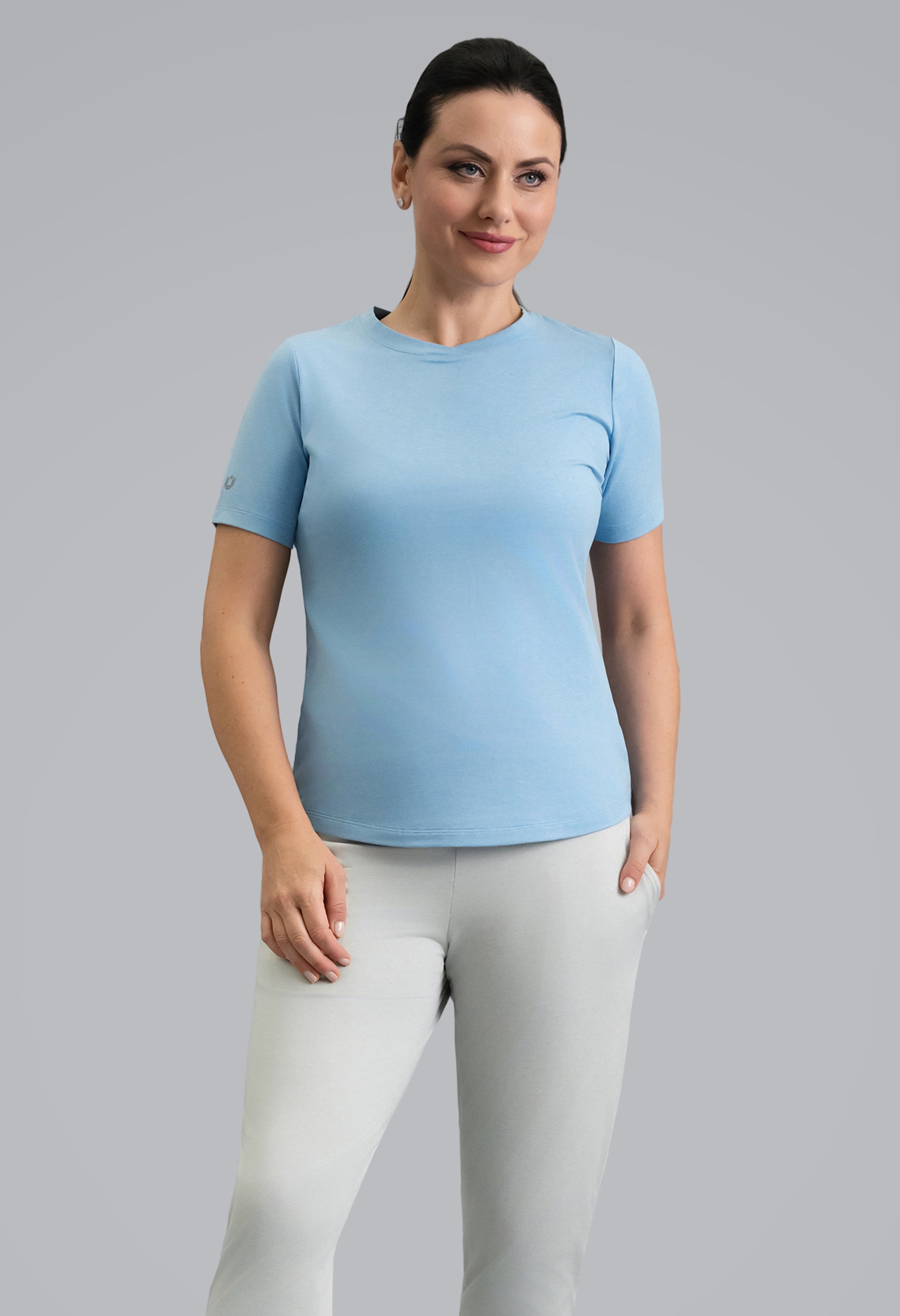 IBKÜL - IBKomfortable Short Sleeve Tee - Color: Chambray Heather