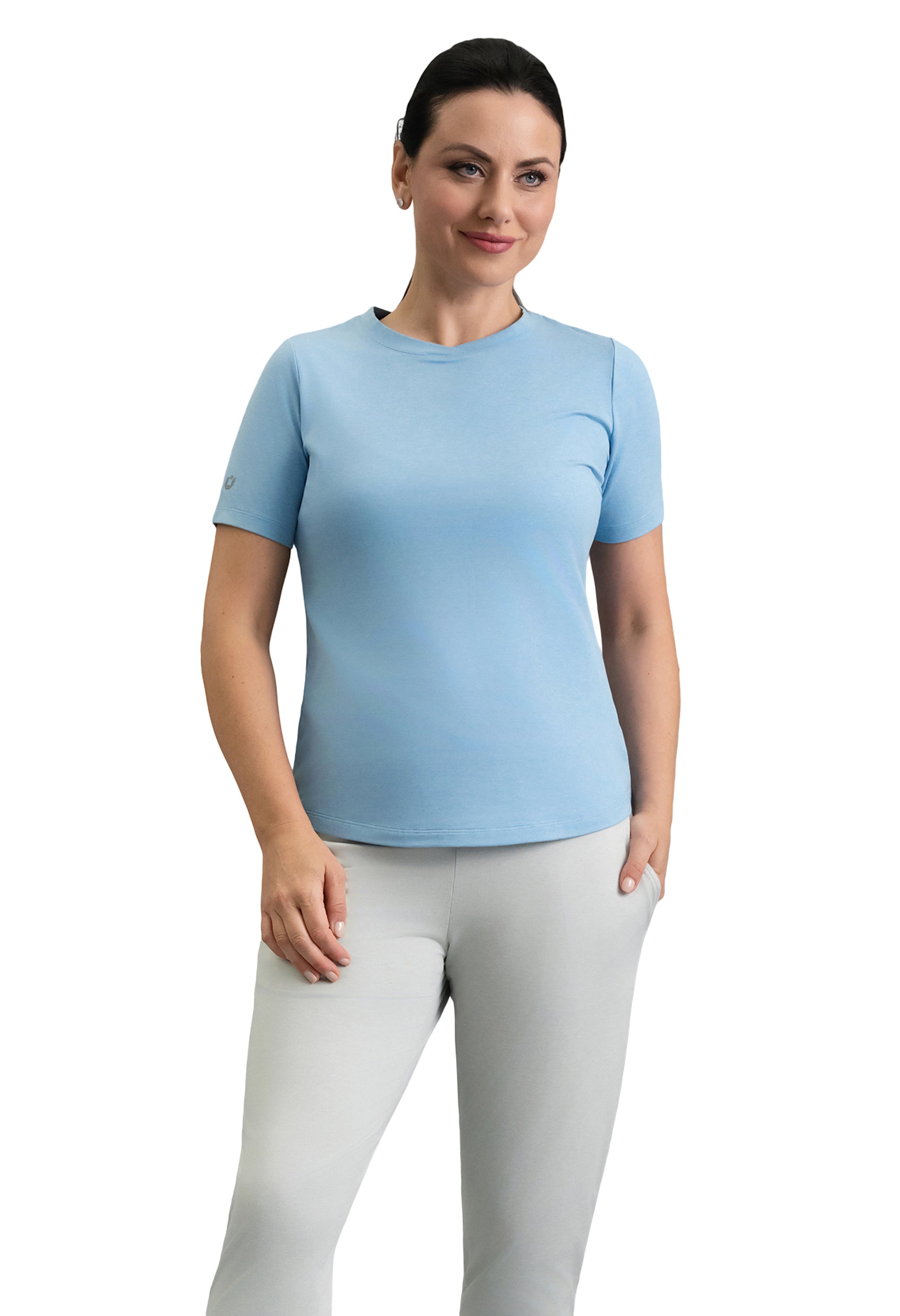 IBKÜL - IBKomfortable Short Sleeve Tee - Color: Chambray Heather