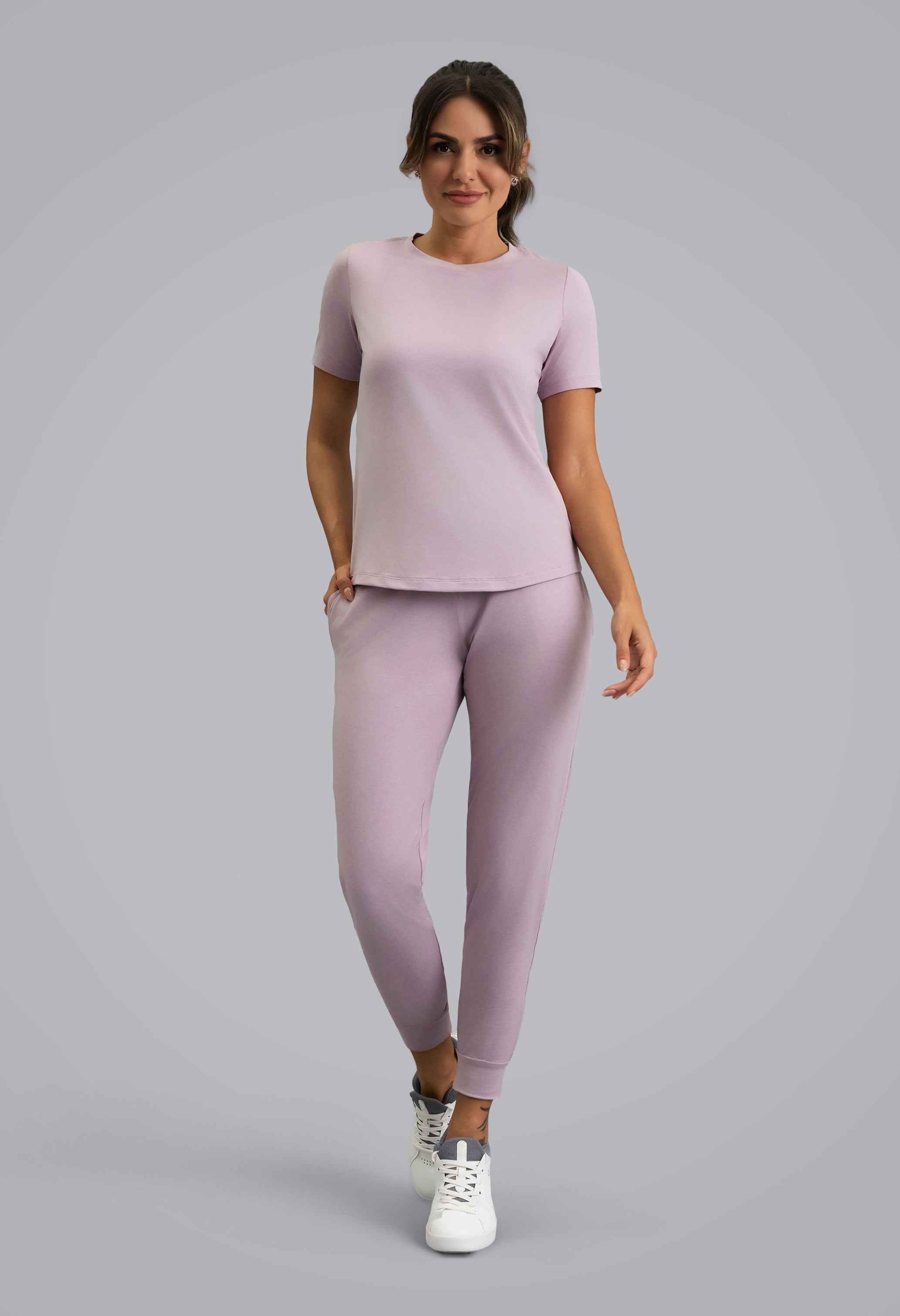 IBKÜL - IBKomfortable Short Sleeve Tee - Color: Pink Mist Heather