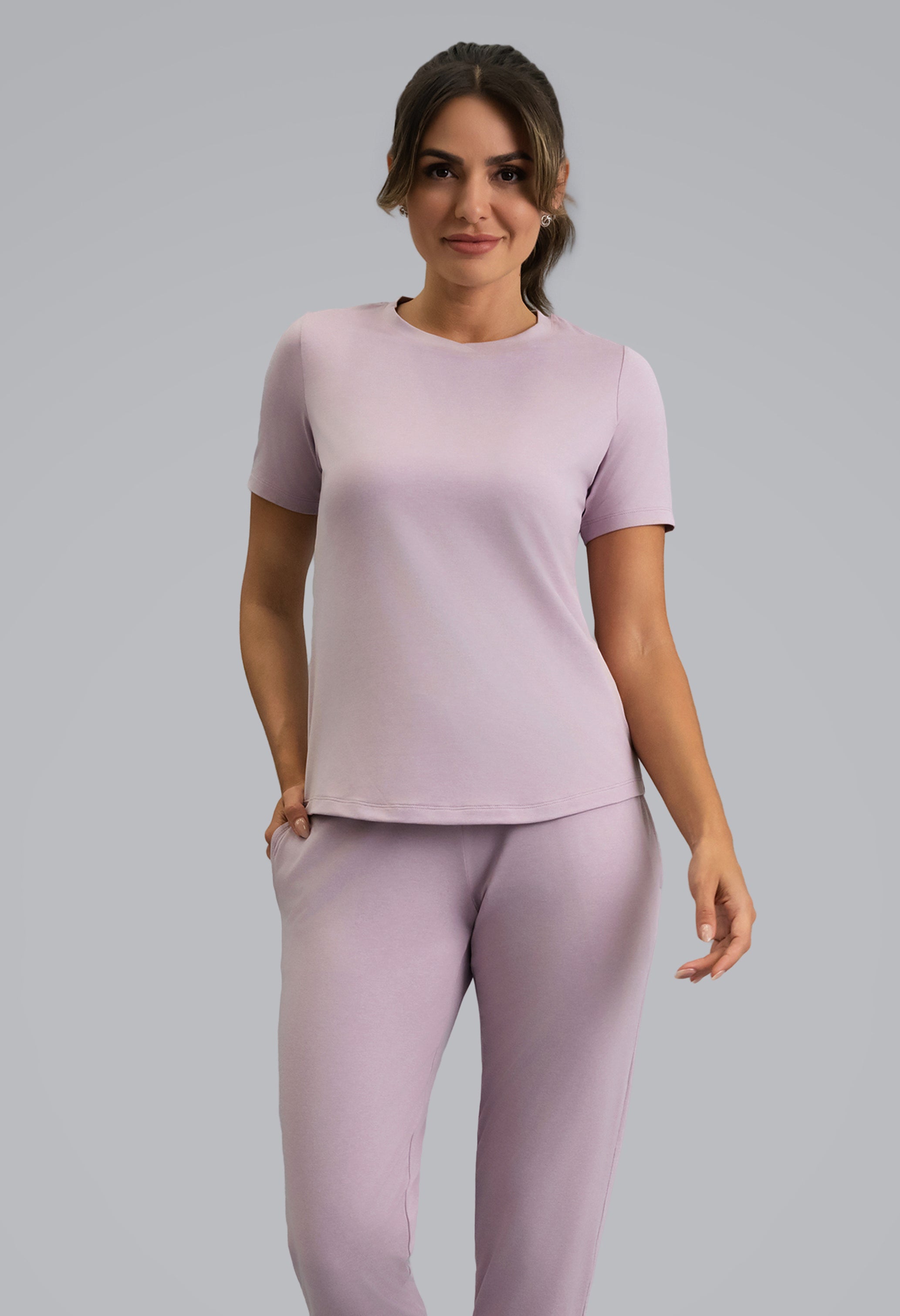 IBKÜL - IBKomfortable Short Sleeve Tee - Color: Pink Mist Heather