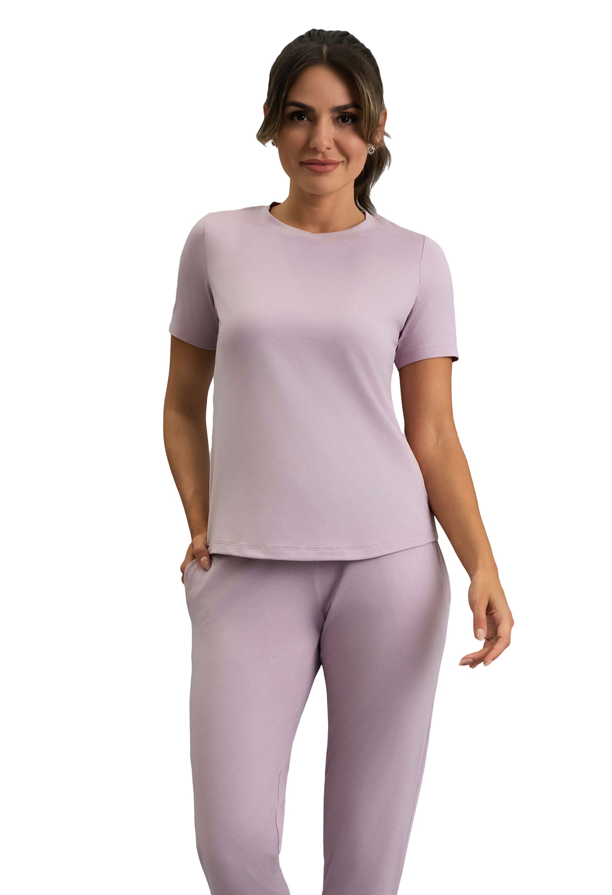 IBKÜL - IBKomfortable Short Sleeve Tee - Color: Pink Mist Heather