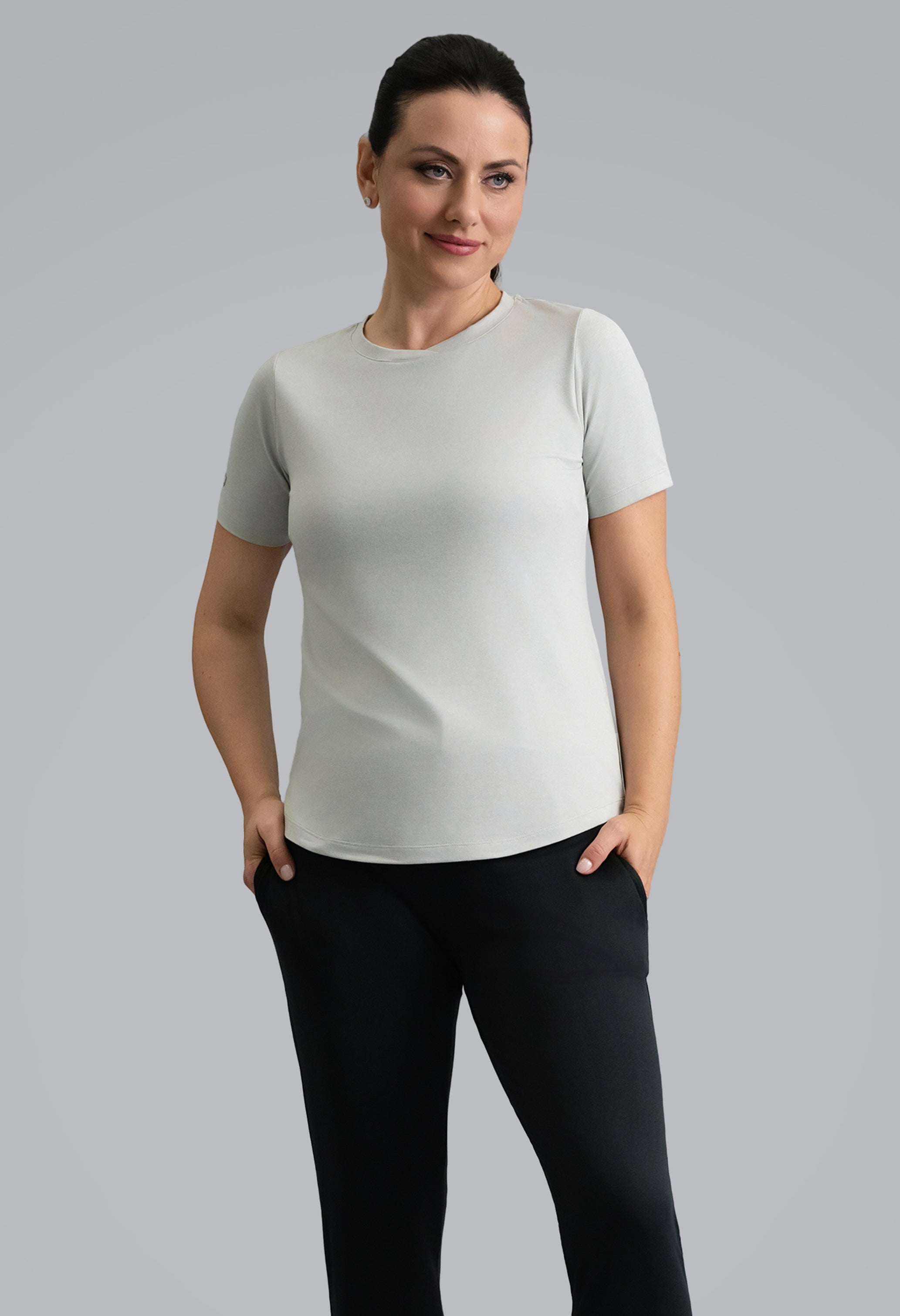 IBKÜL - IBKomfortable Short Sleeve Tee - Color: Silver Heather
