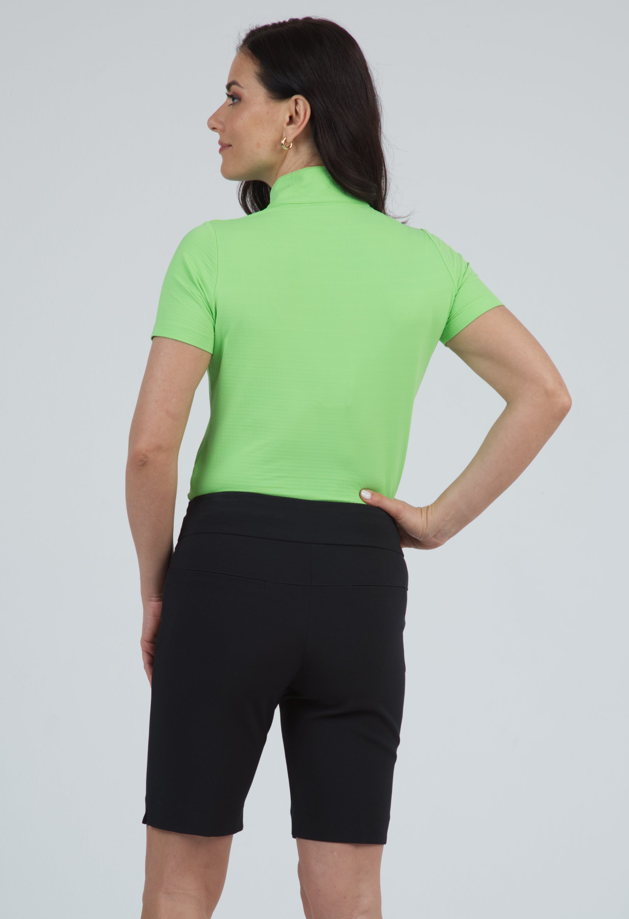 Short Sleeve Mock Neck