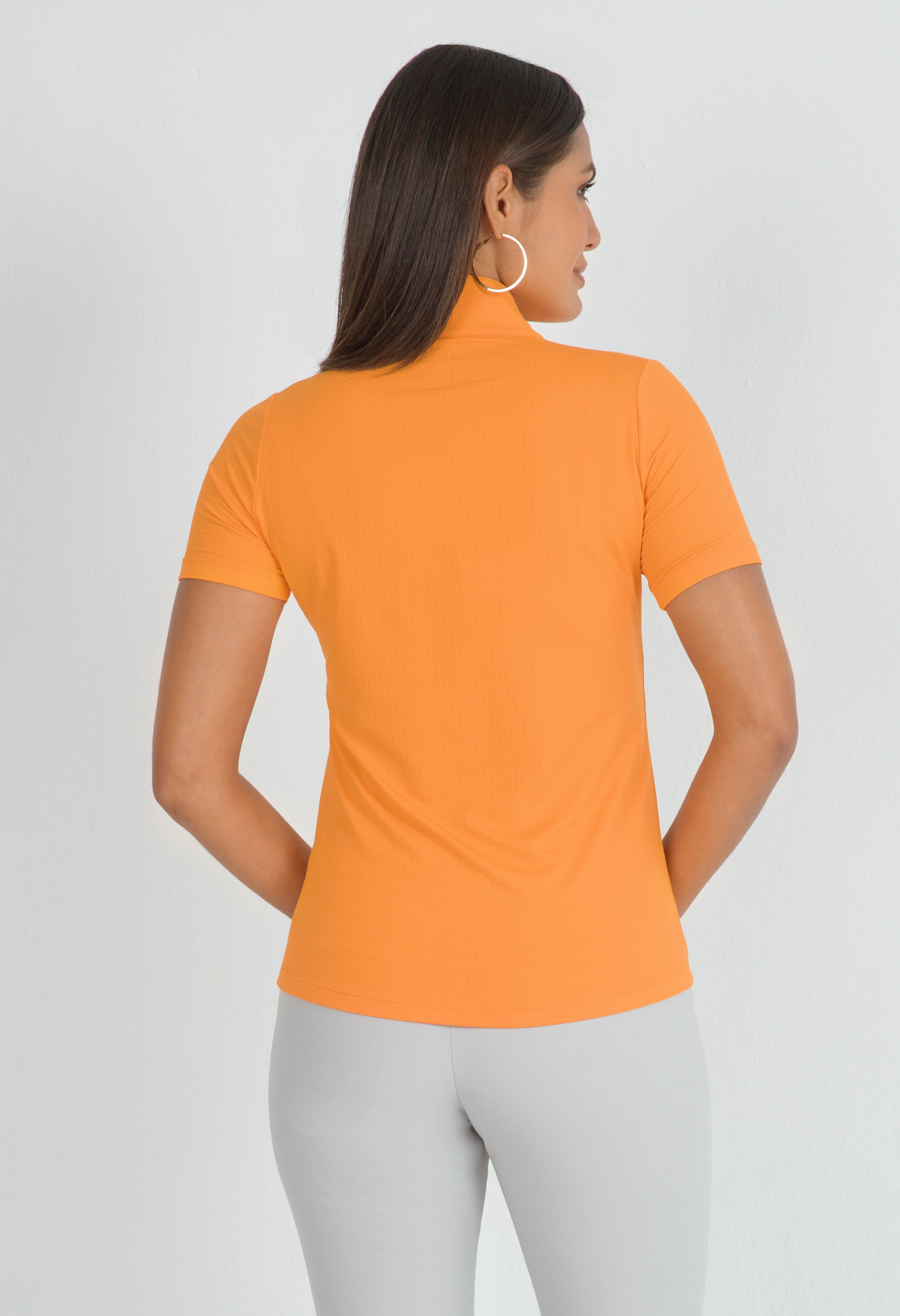 Short Sleeve Mock Neck