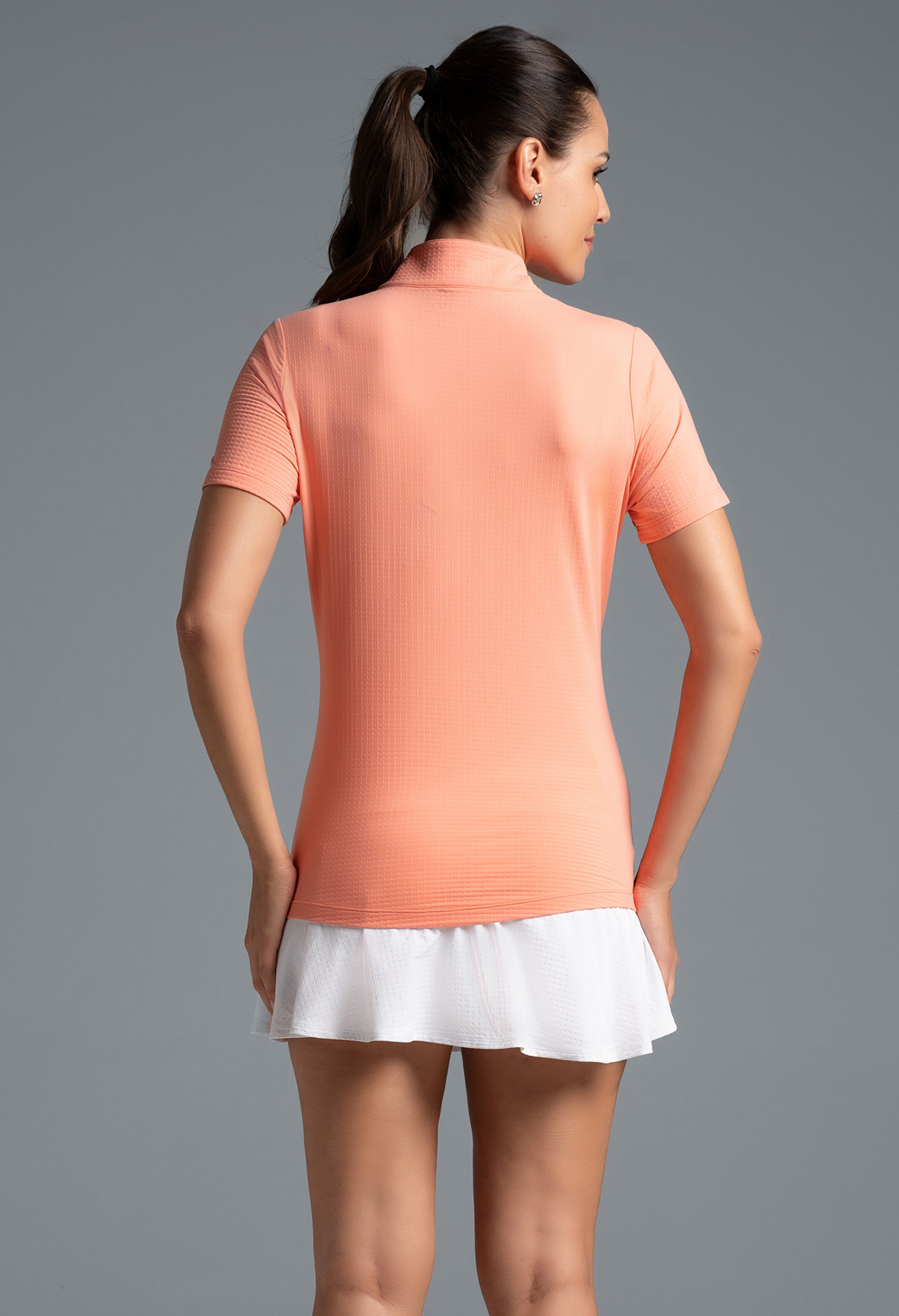Short Sleeve Mock Neck
