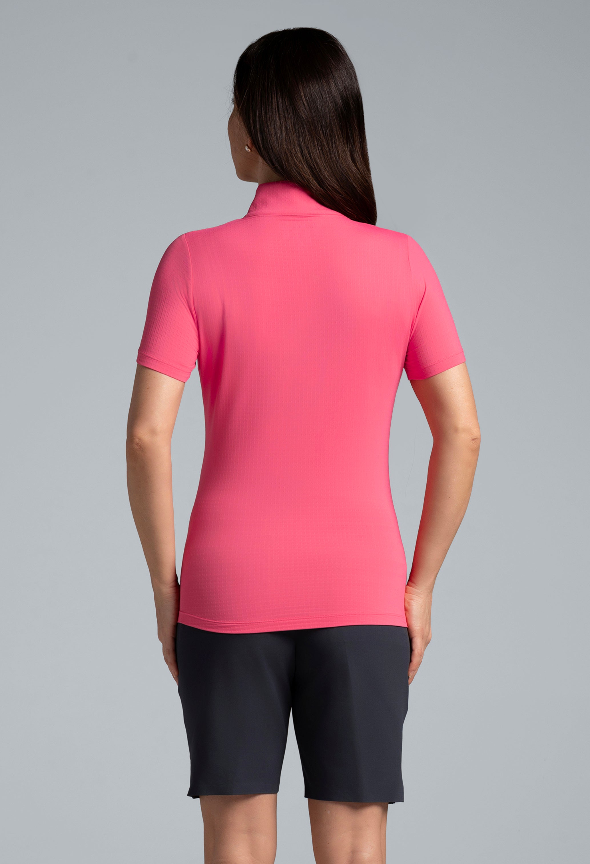 Short Sleeve Mock Neck