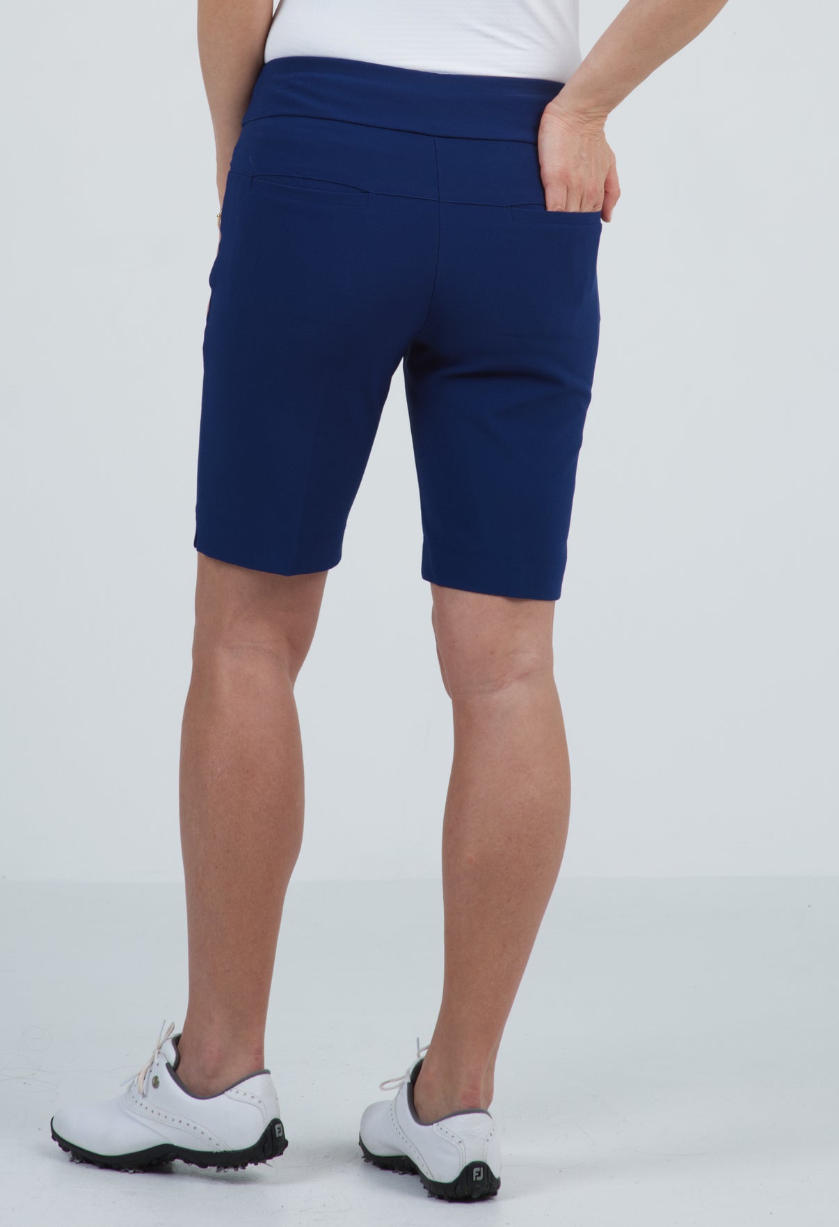 IBKÜL - Stain resistant Solid Women's Shorts - 73000 - Color: Charcoal