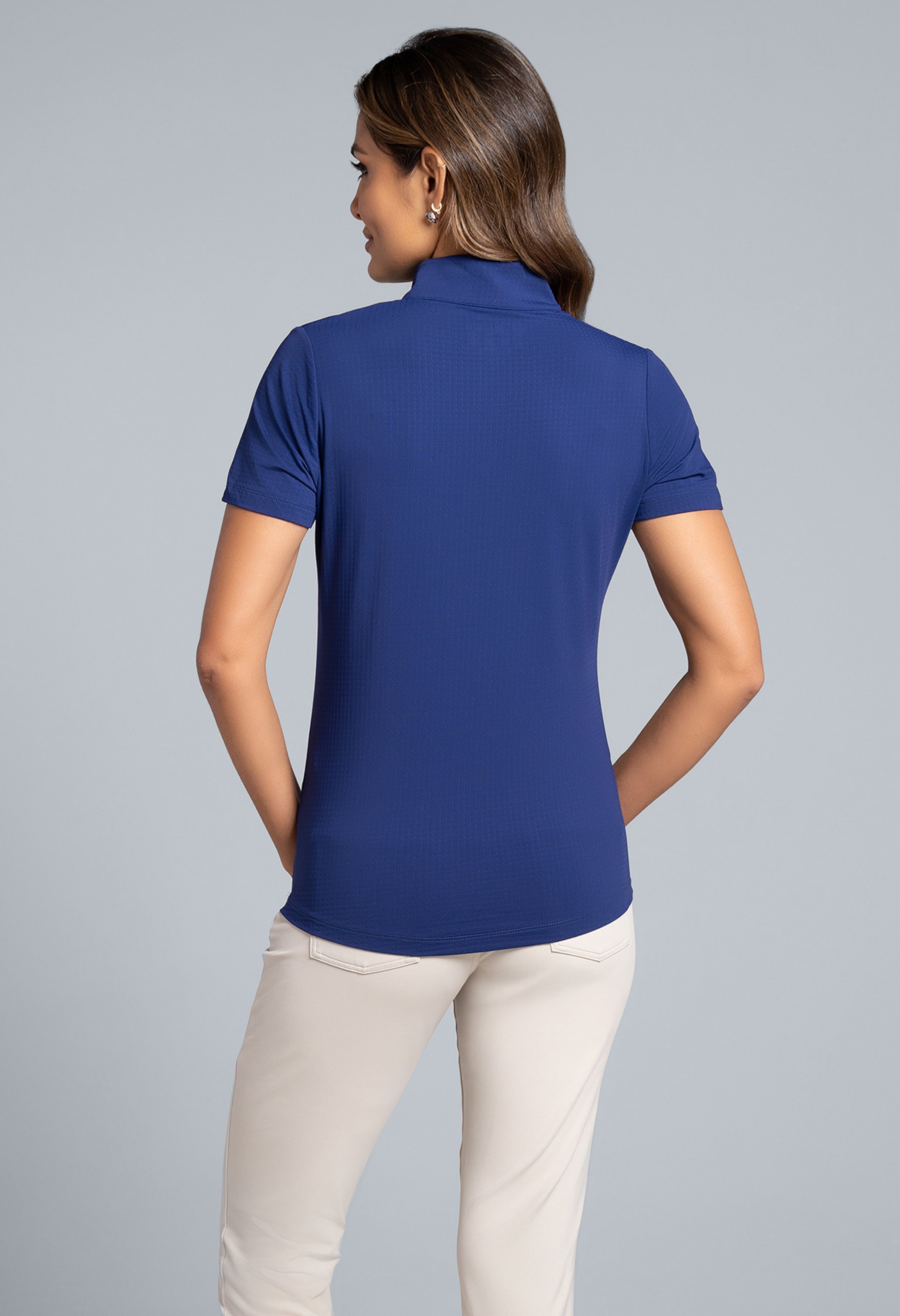 Short Sleeve Mock Neck