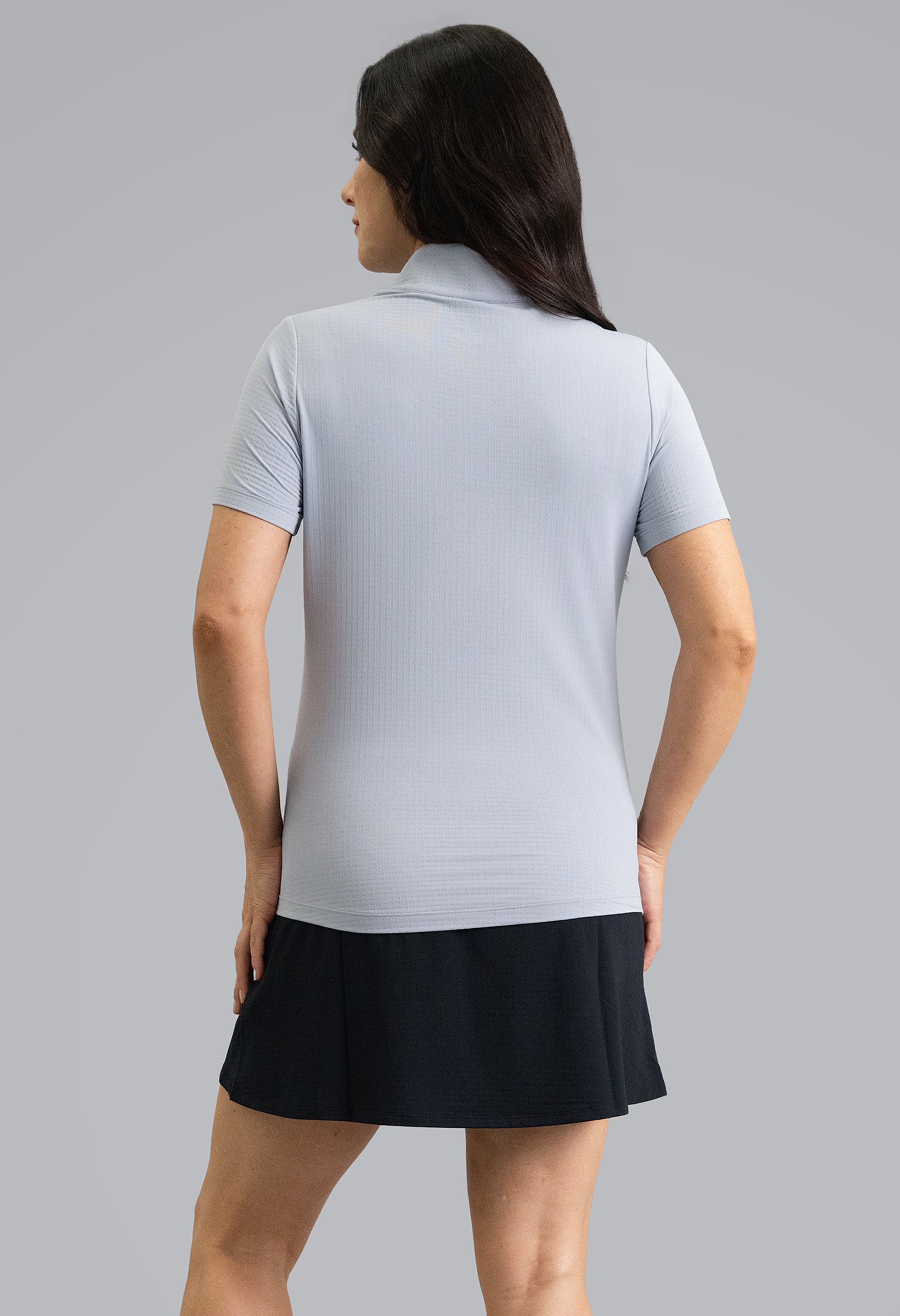 Short Sleeve Mock Neck
