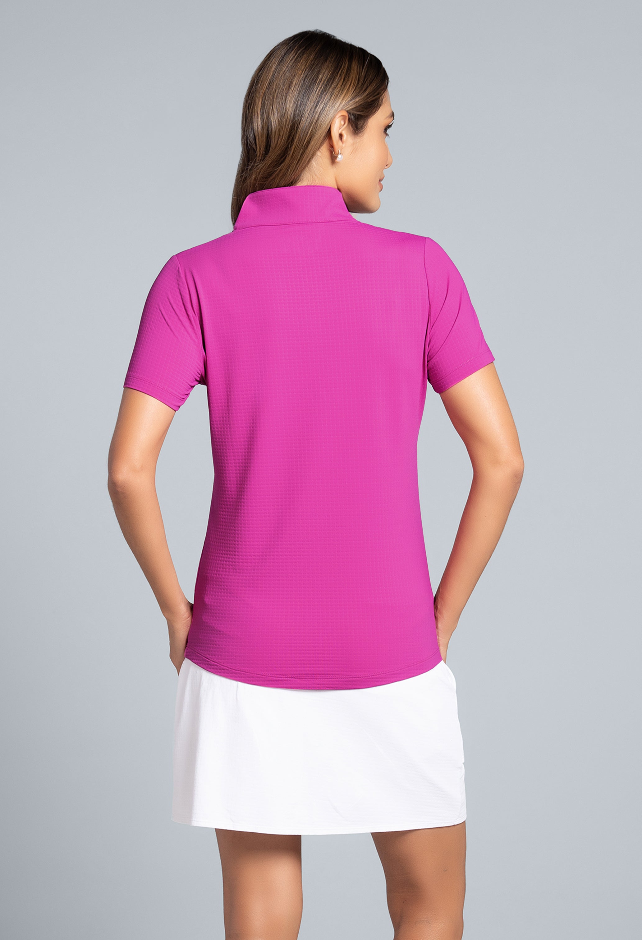 Short Sleeve Mock Neck