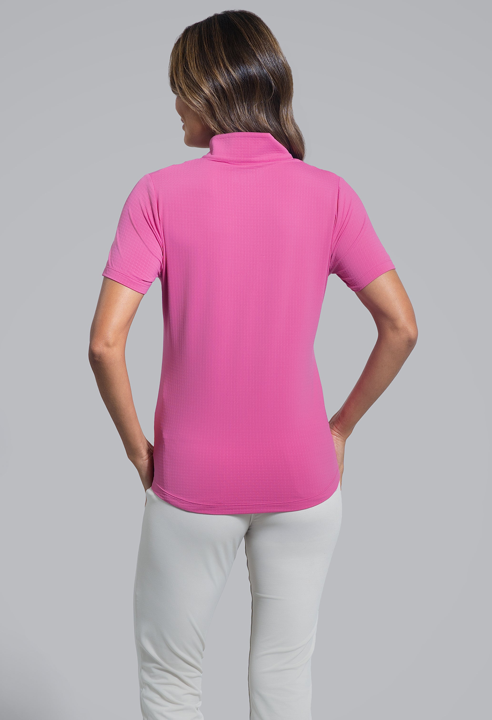 Short Sleeve Mock Neck