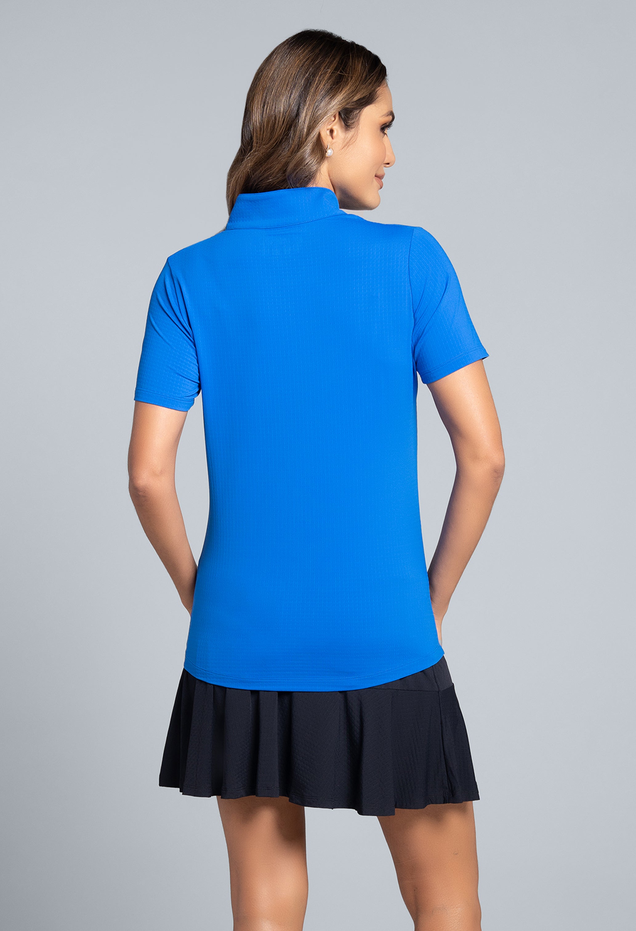 Short Sleeve Mock Neck
