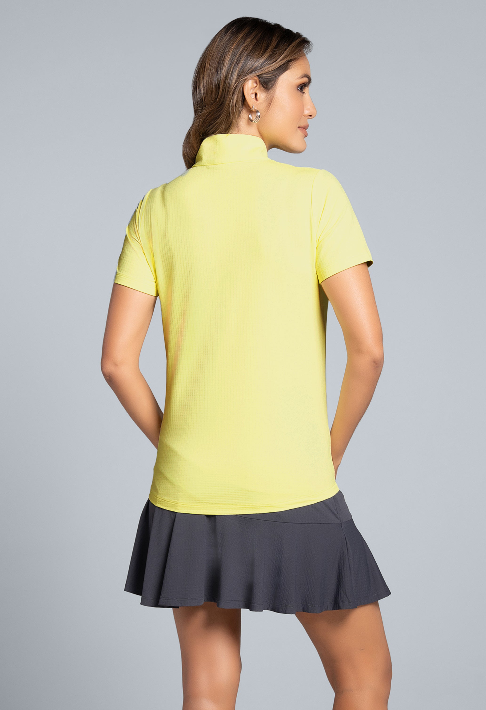 Short Sleeve Mock Neck