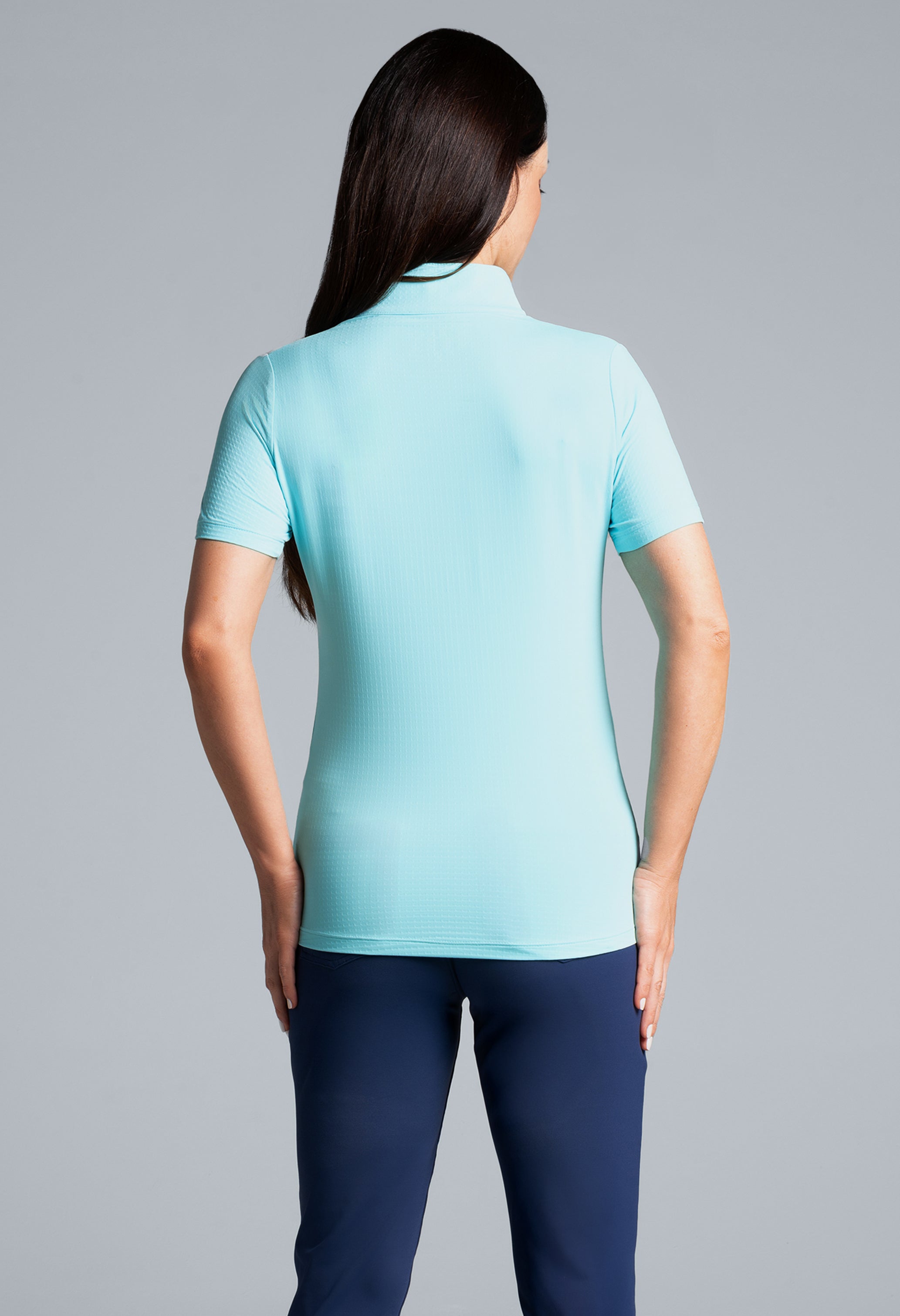 Short Sleeve Mock Neck