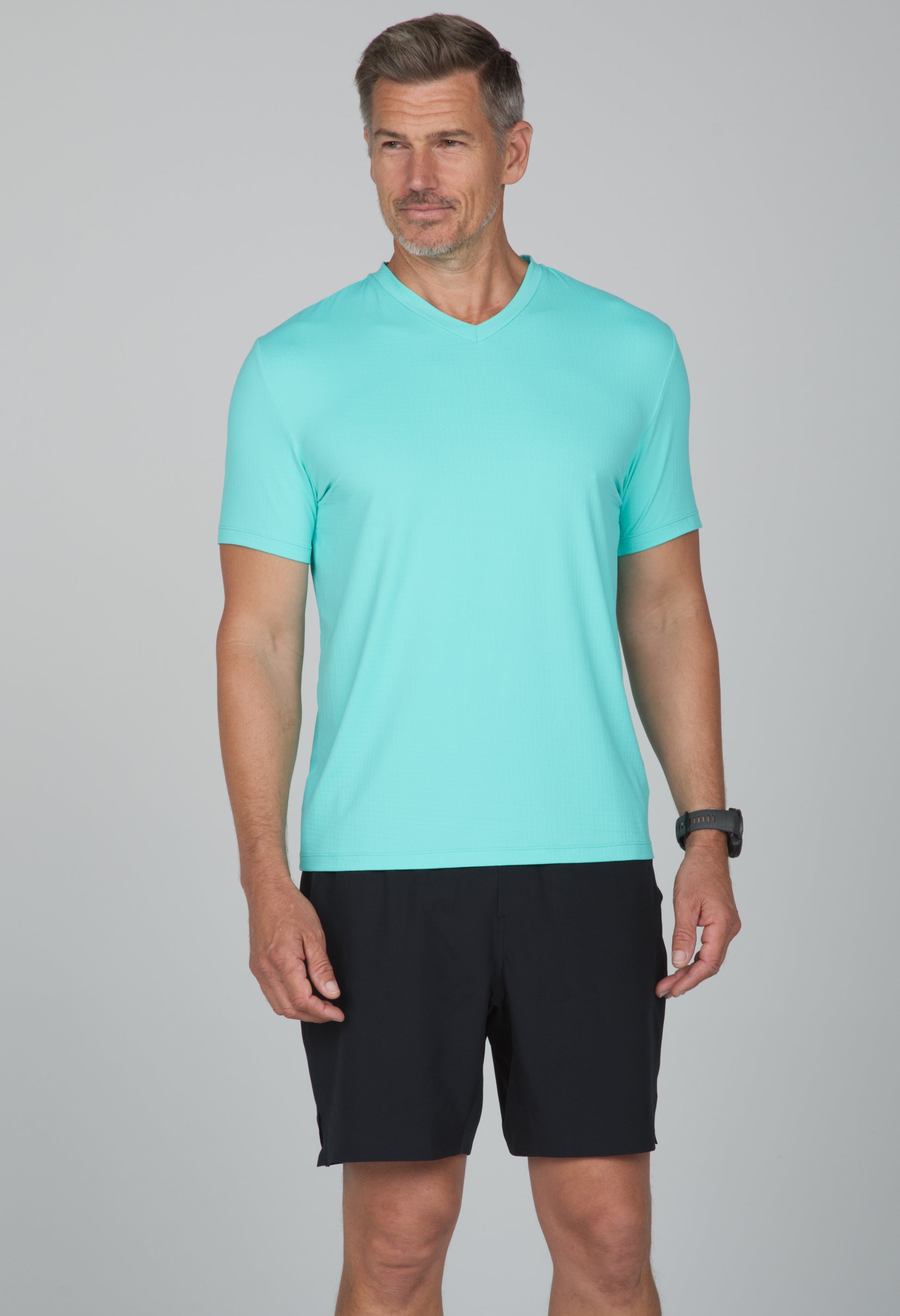 IBKÜL - Solid Short Sleeve V Neck - 89199 - Color: Mint