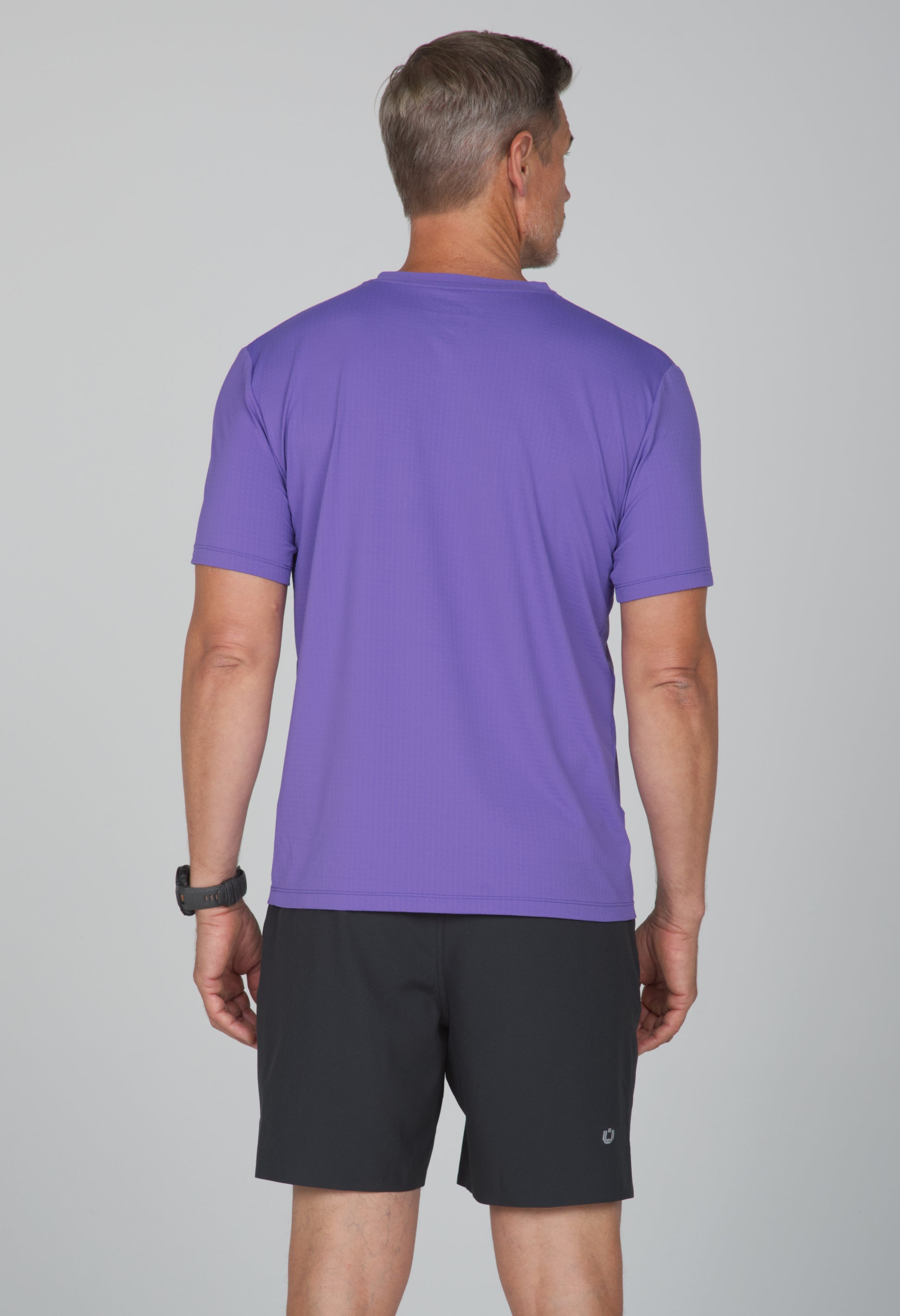 IBKÜL - Solid Short Sleeve V Neck - 89199 - Color: Plum