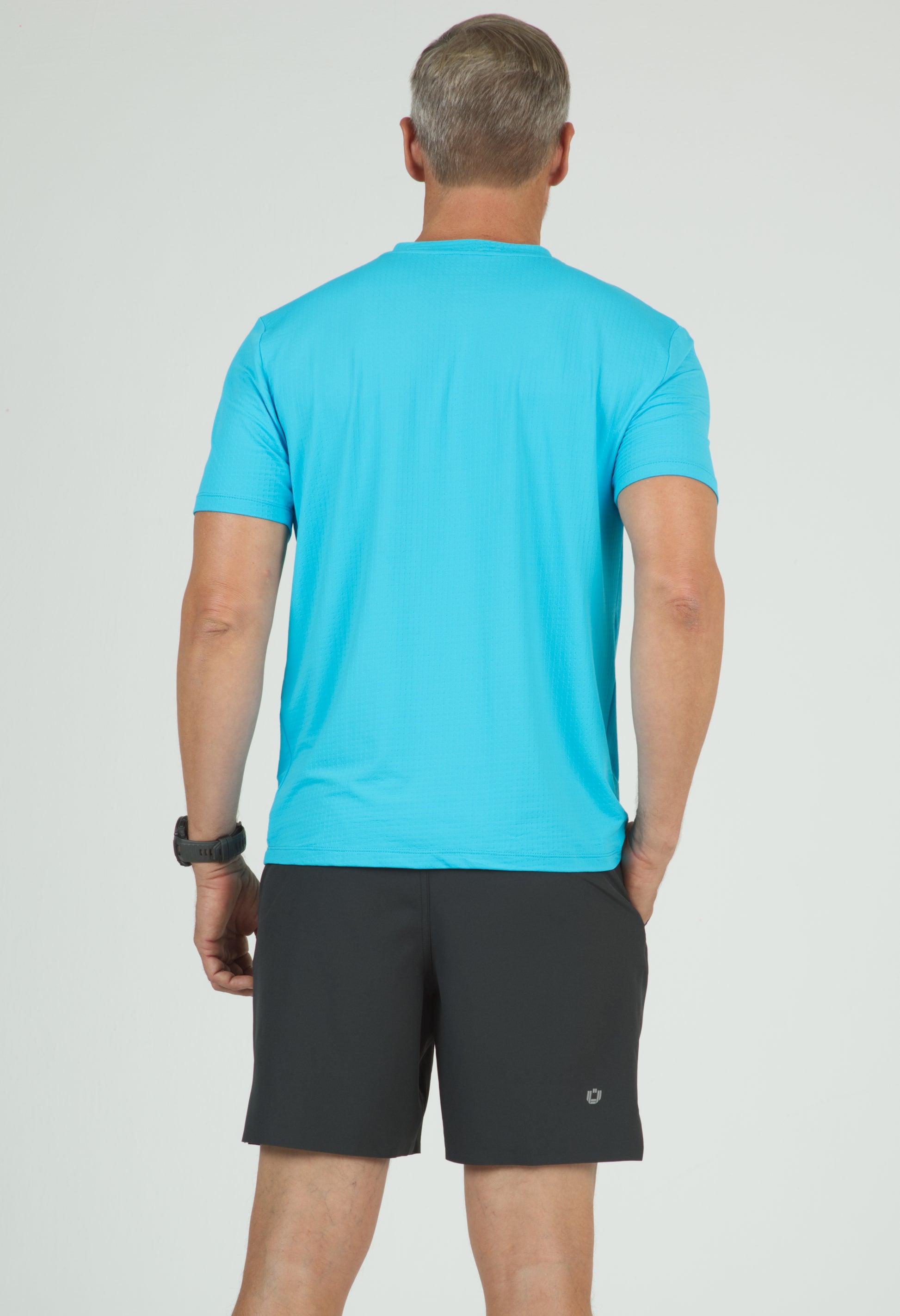 IBKÜL - Solid Short Sleeve V Neck - 89199 - Color: Turquoise