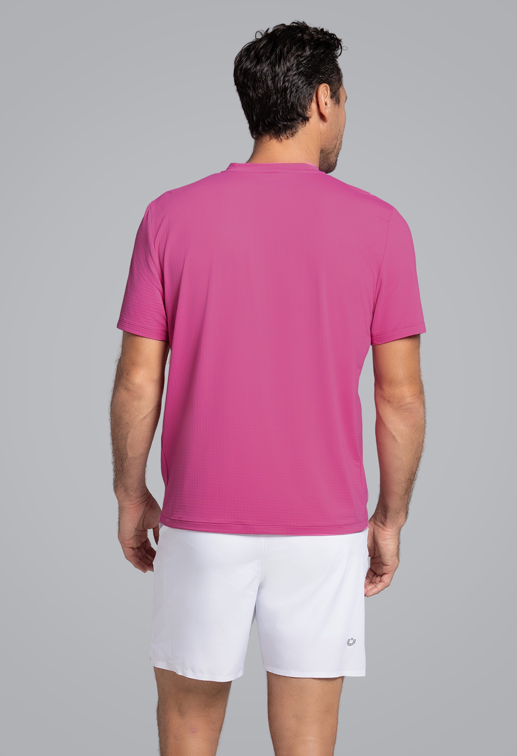 Solid Short Sleeve V Neck