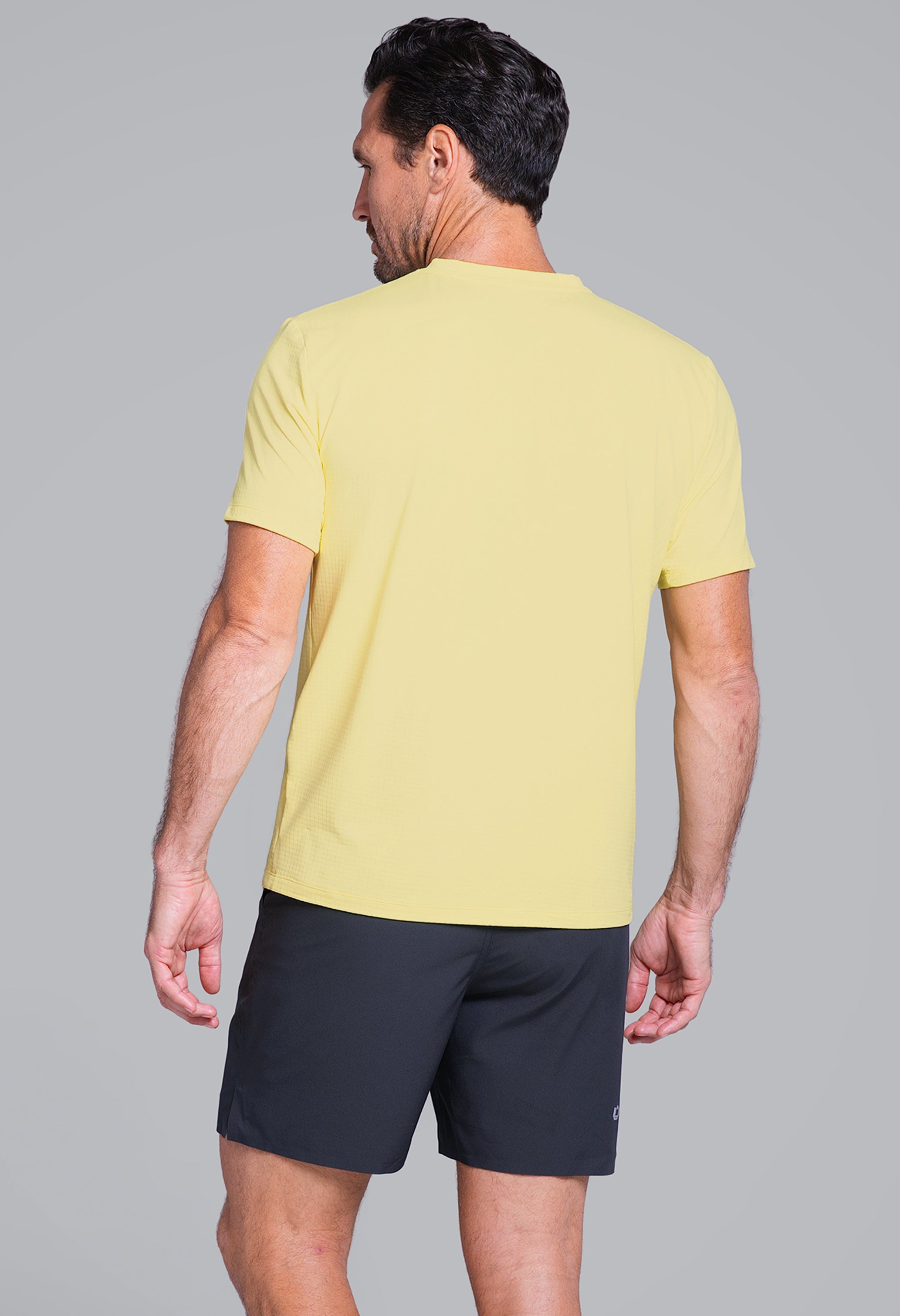 Solid Short Sleeve V Neck