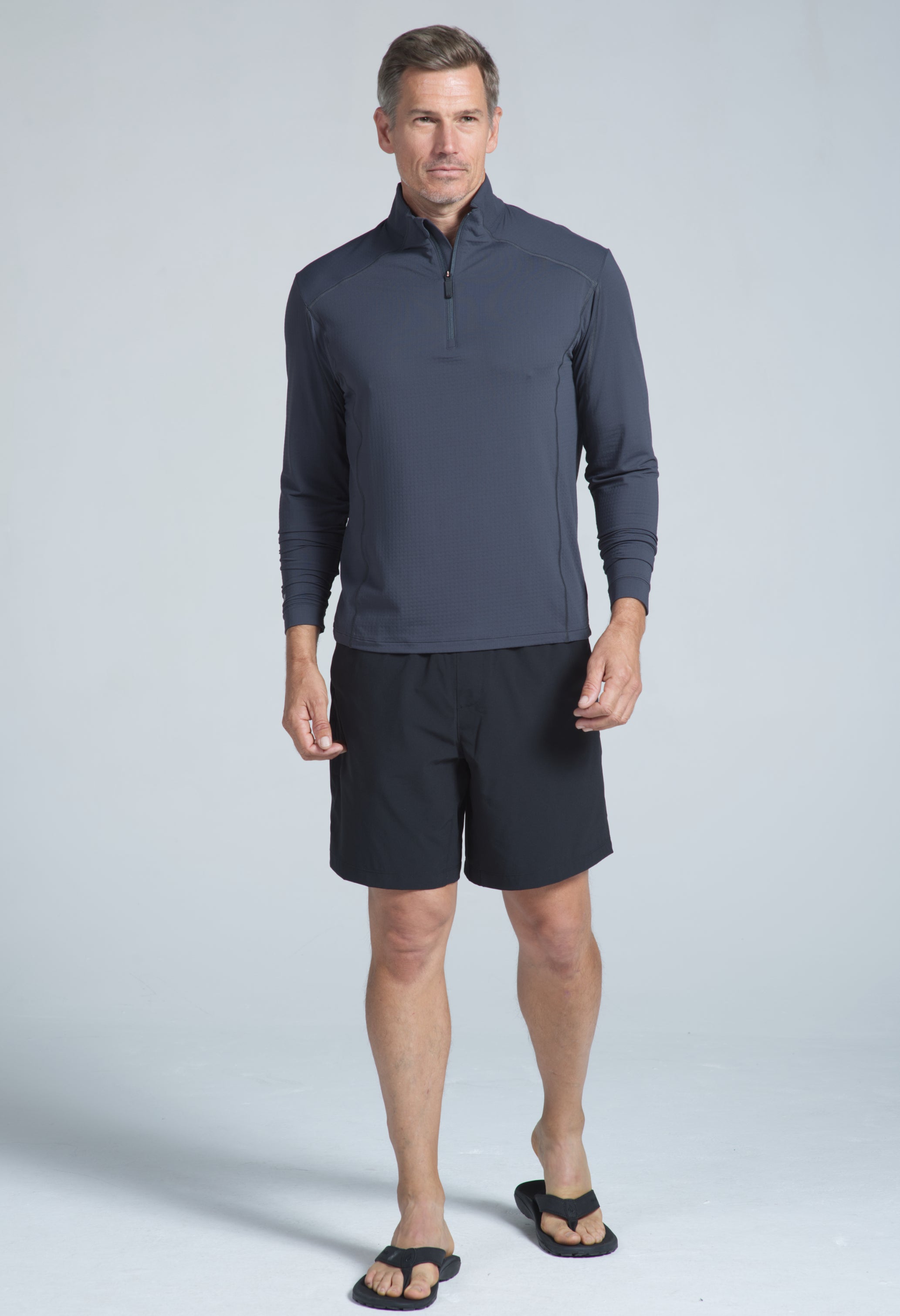 IBKÜL - Long Sleeve Mock Neck Pullover - 90199 (Modern Fit) - Color: Black