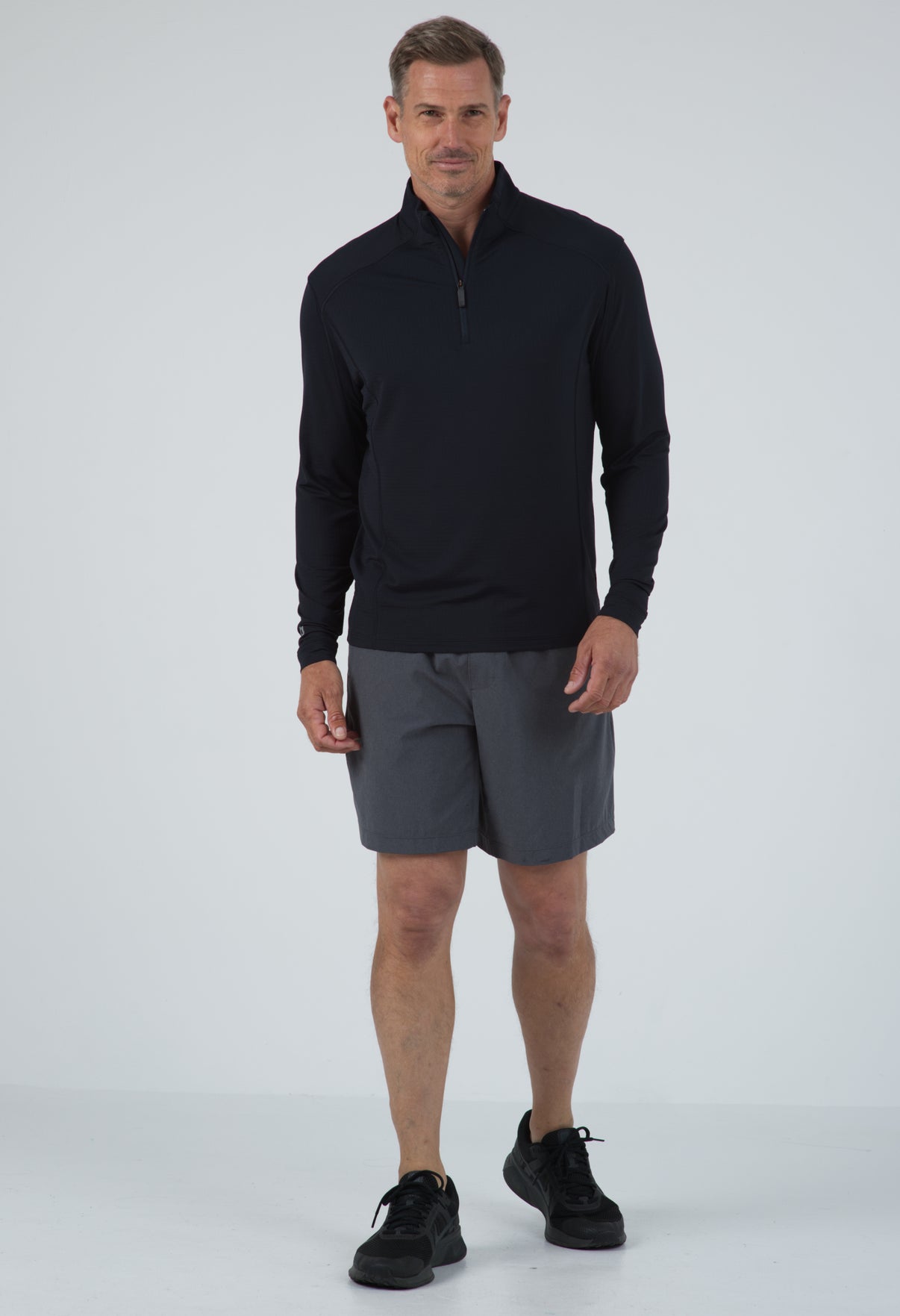 IBKÜL - Long Sleeve Mock Neck Pullover - 90199 (Modern Fit) - Color: Black